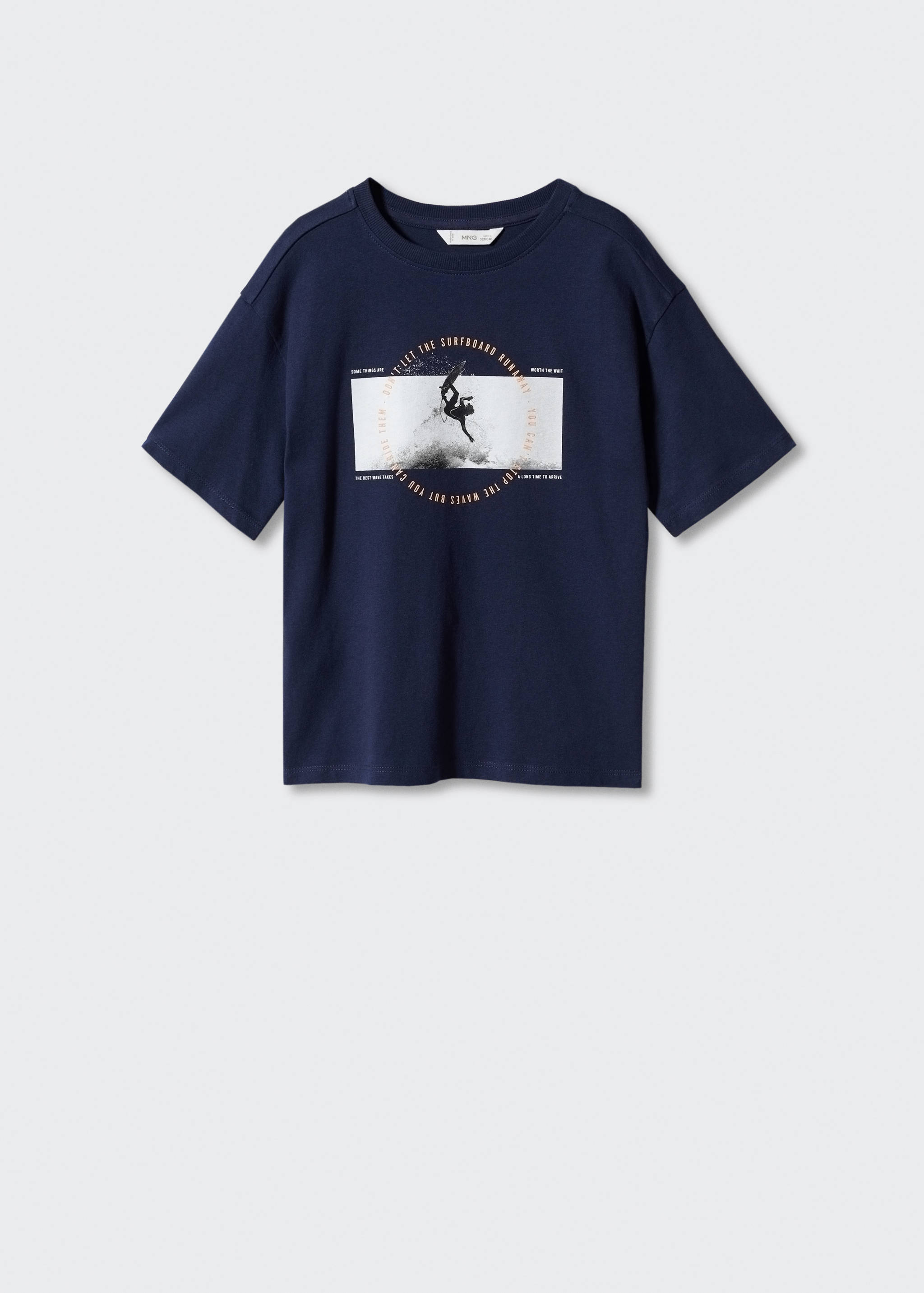 Printed cotton-blend t-shirt - Article without model