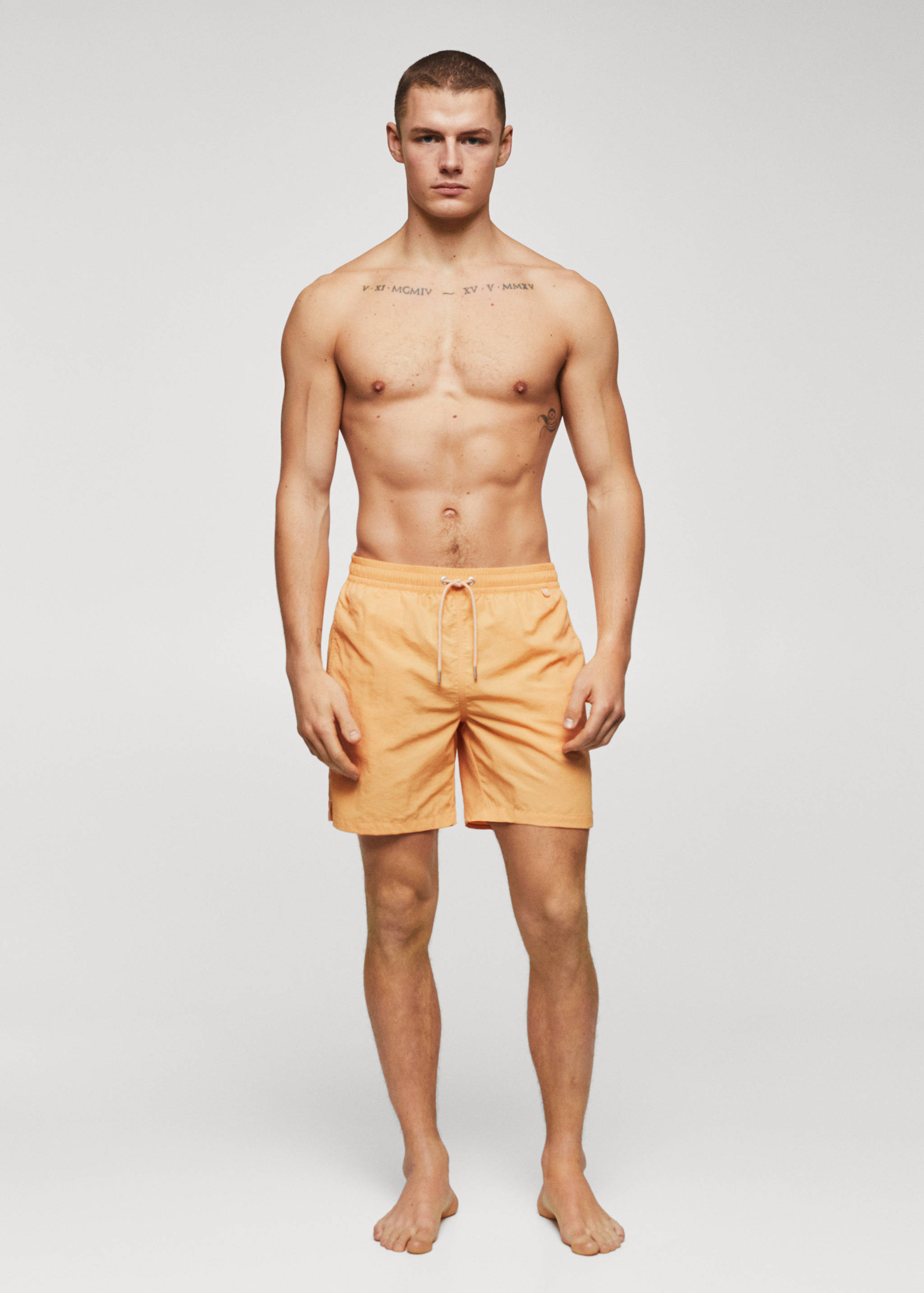 Cord plain swimming trunks - Details of the article 6