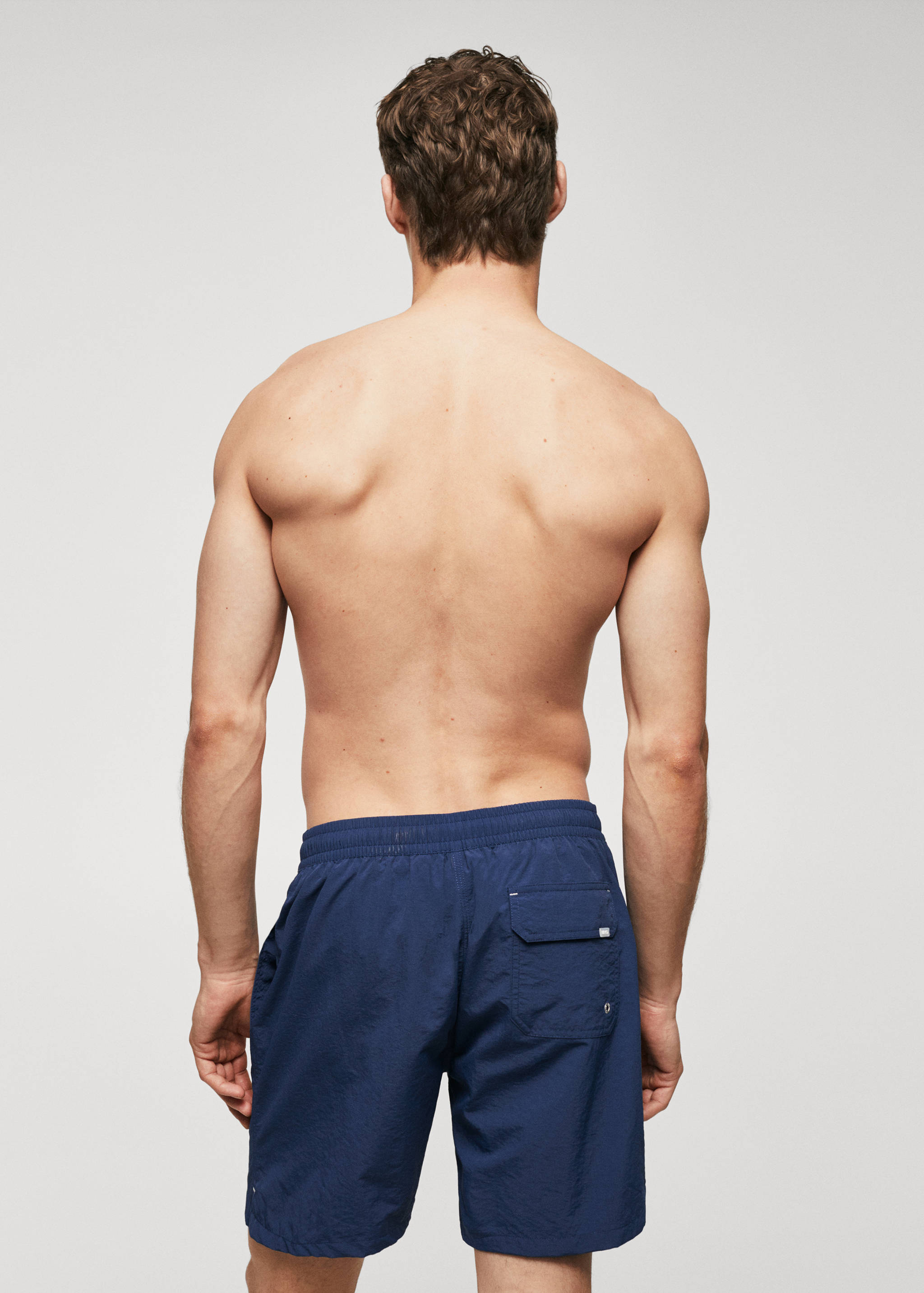 Cord plain swimming trunks - Reverse of the article