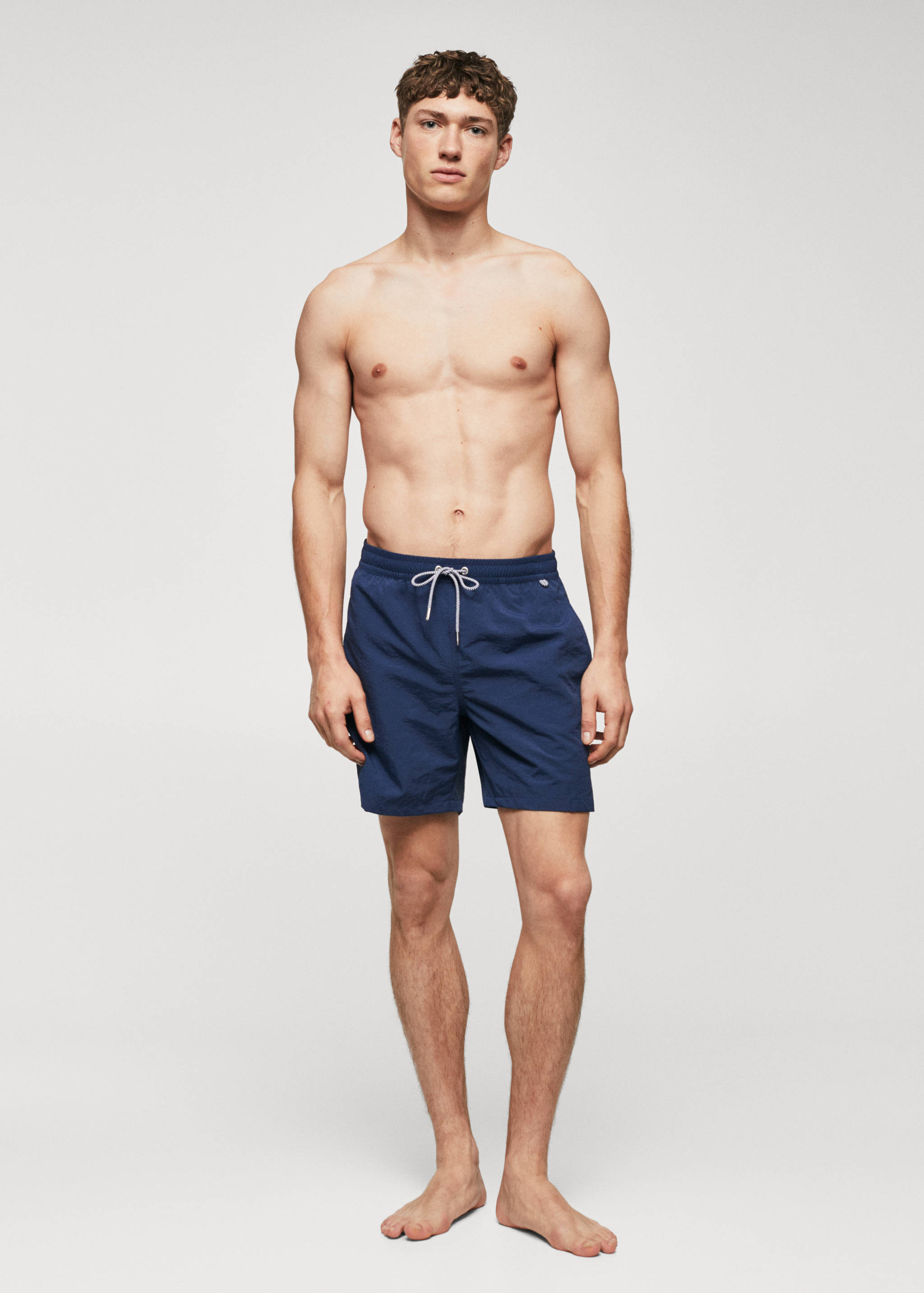 Cord plain swimming trunks - Details of the article 4