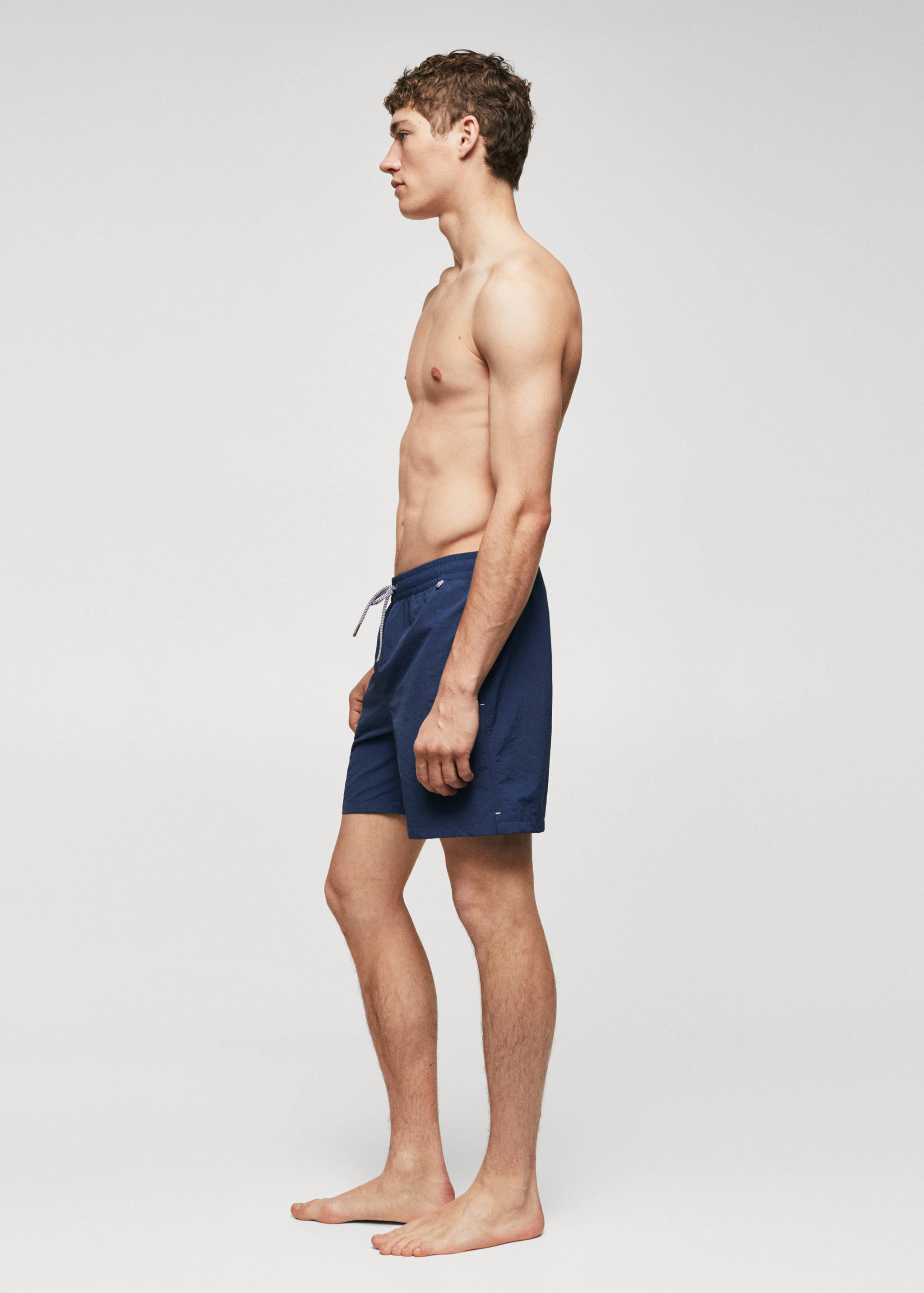 Cord plain swimming trunks - Details of the article 2