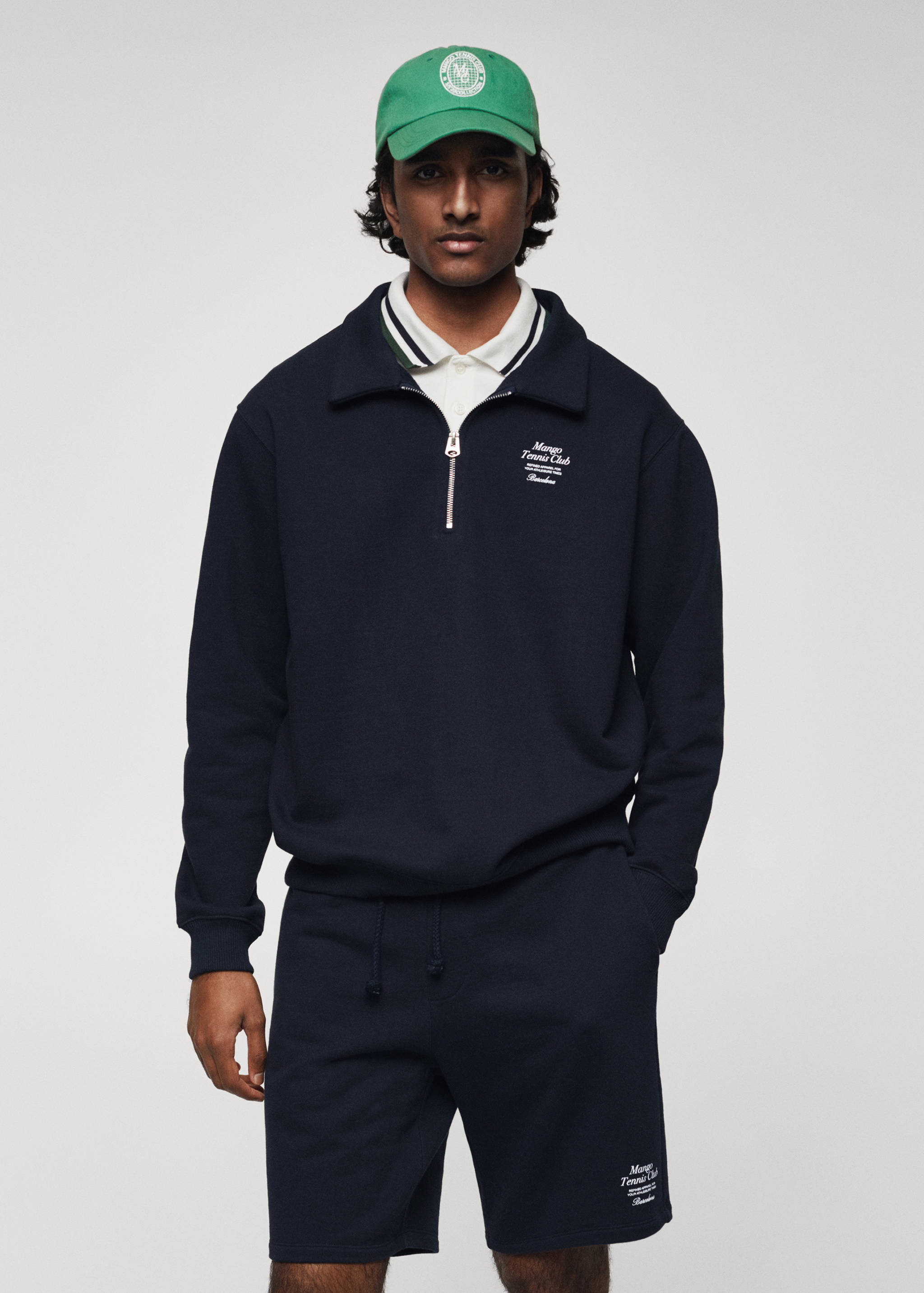 Message cotton sweatshirt - Medium plane