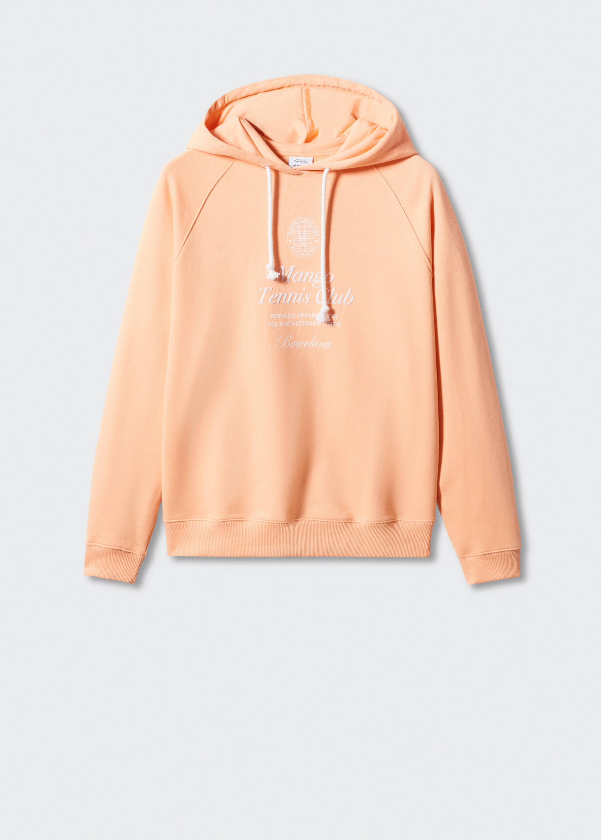 100% cotton hooded sweatshirt text - Article without model