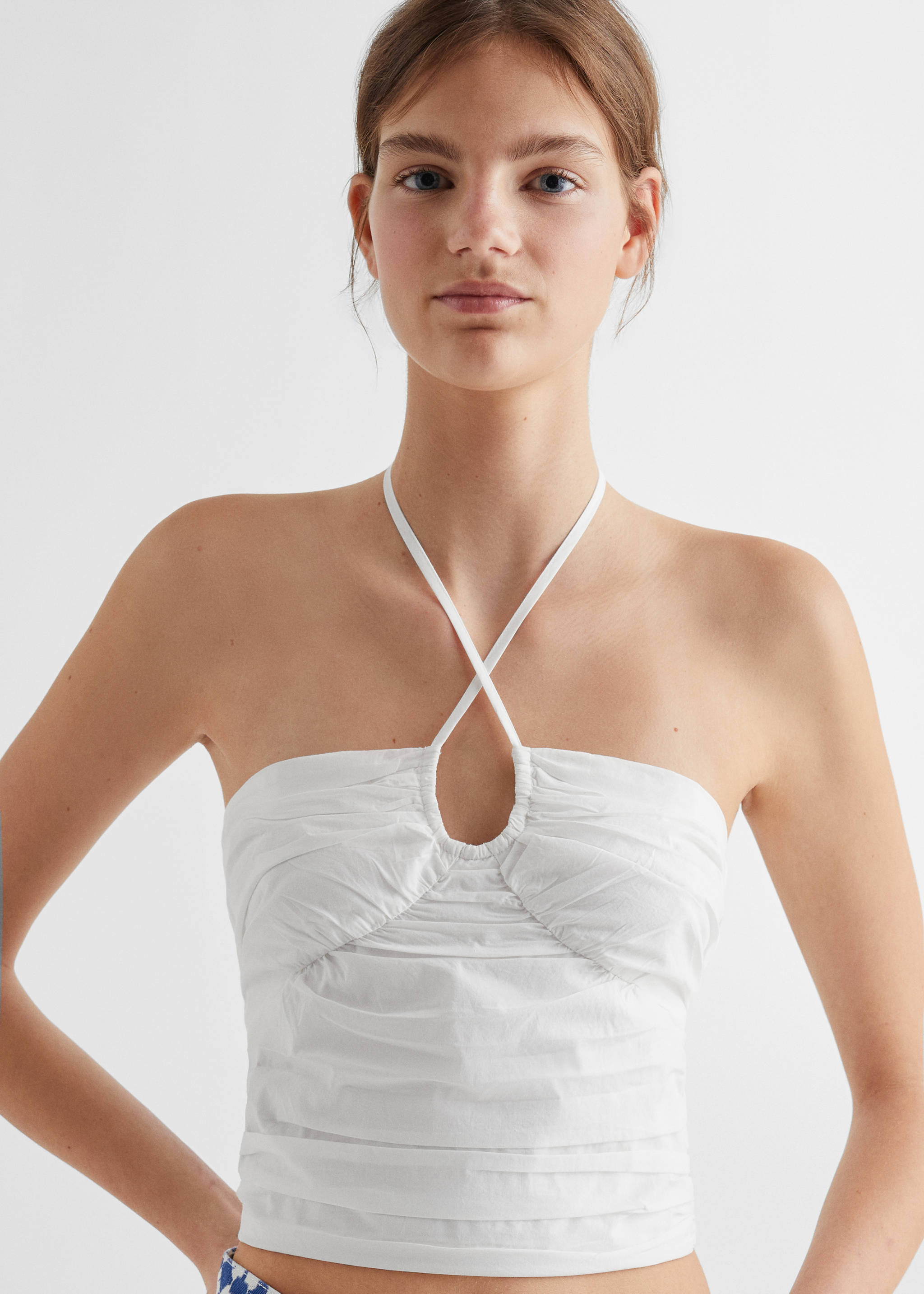 100% cotton crop top - Details of the article 1