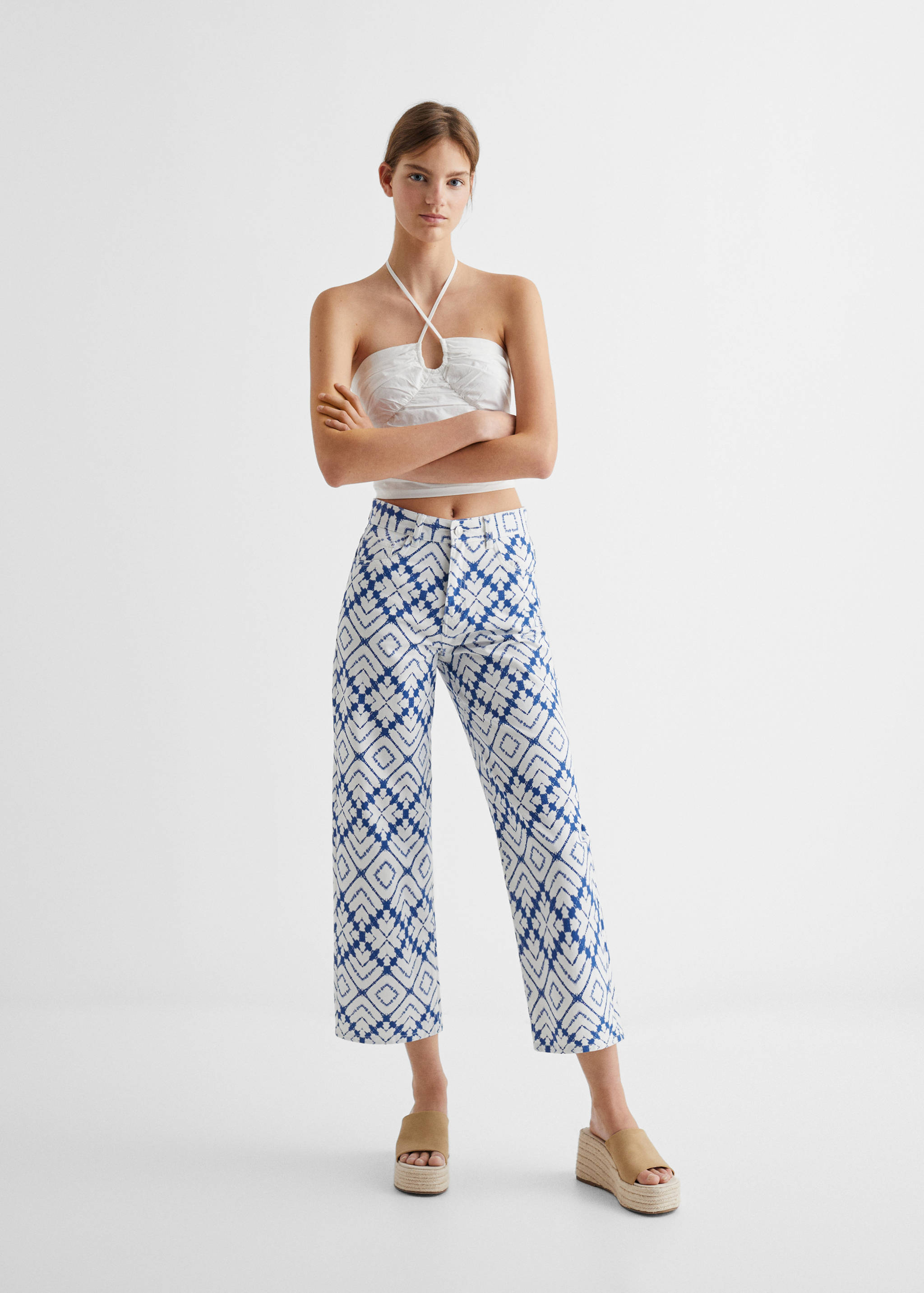 Gerade gemusterte Jeans - Allgemeine Ansicht