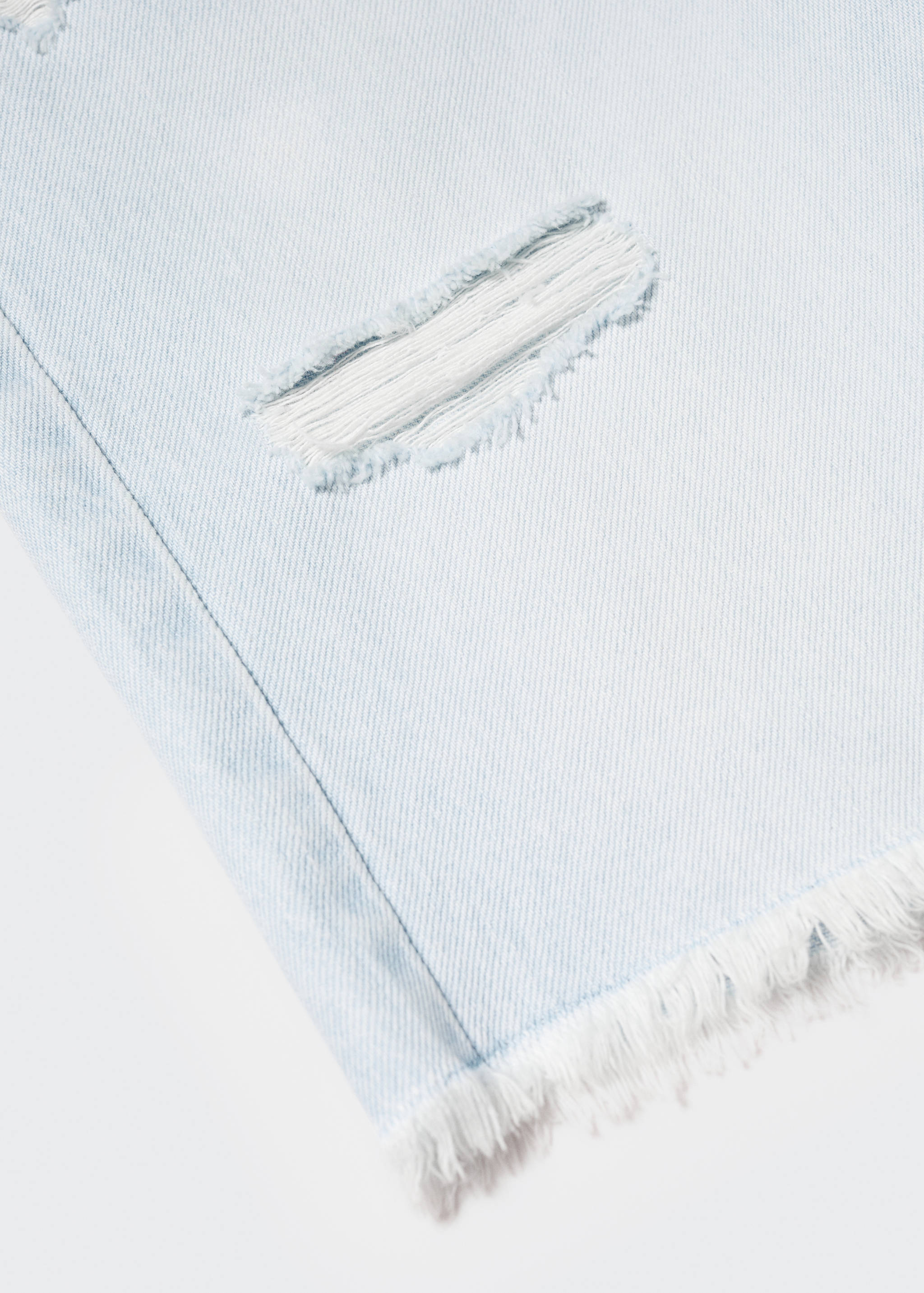 Bermuda denim déchirures décoratives - Détail de l'article 8