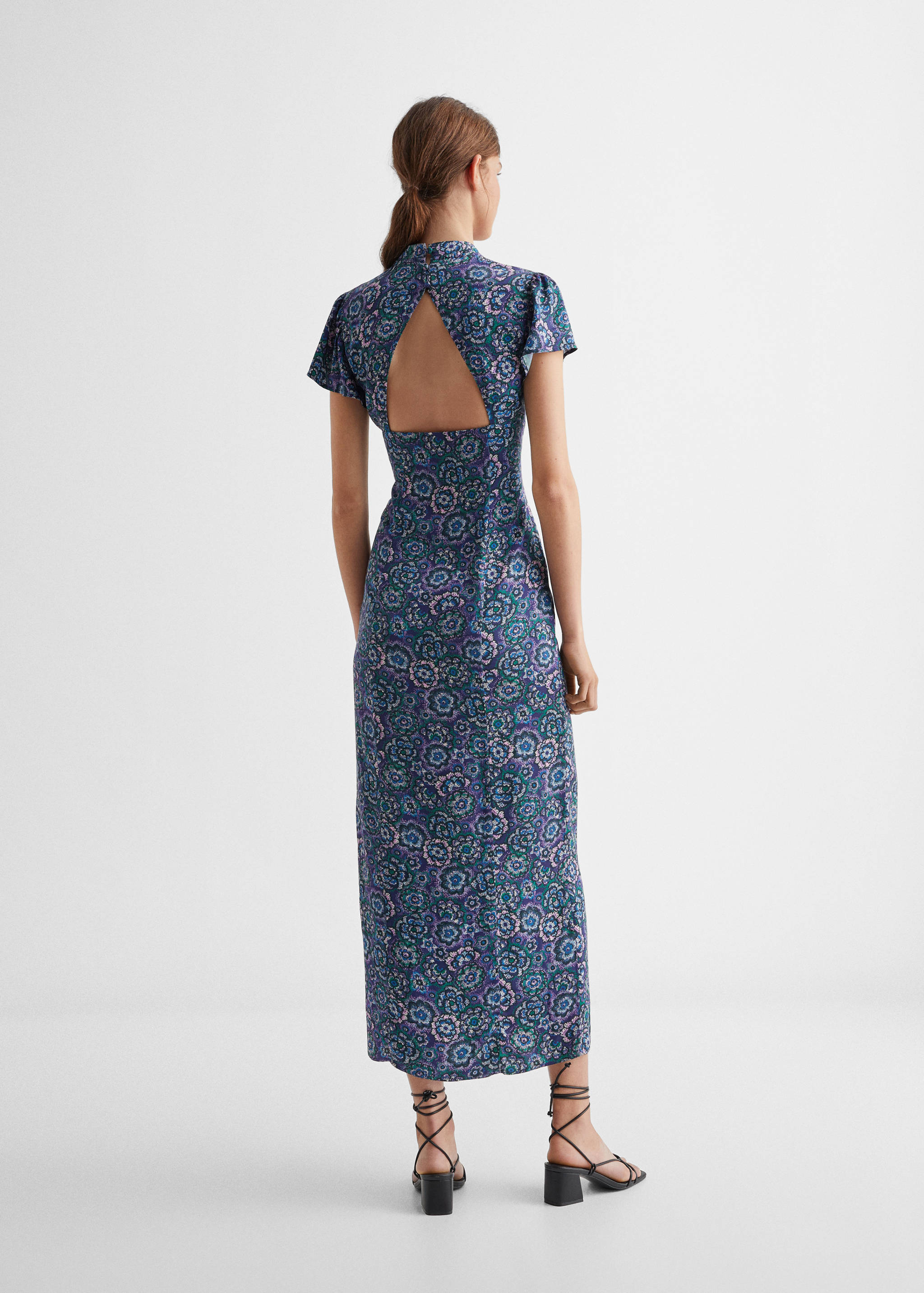 Long floral dress - Reverse of the article
