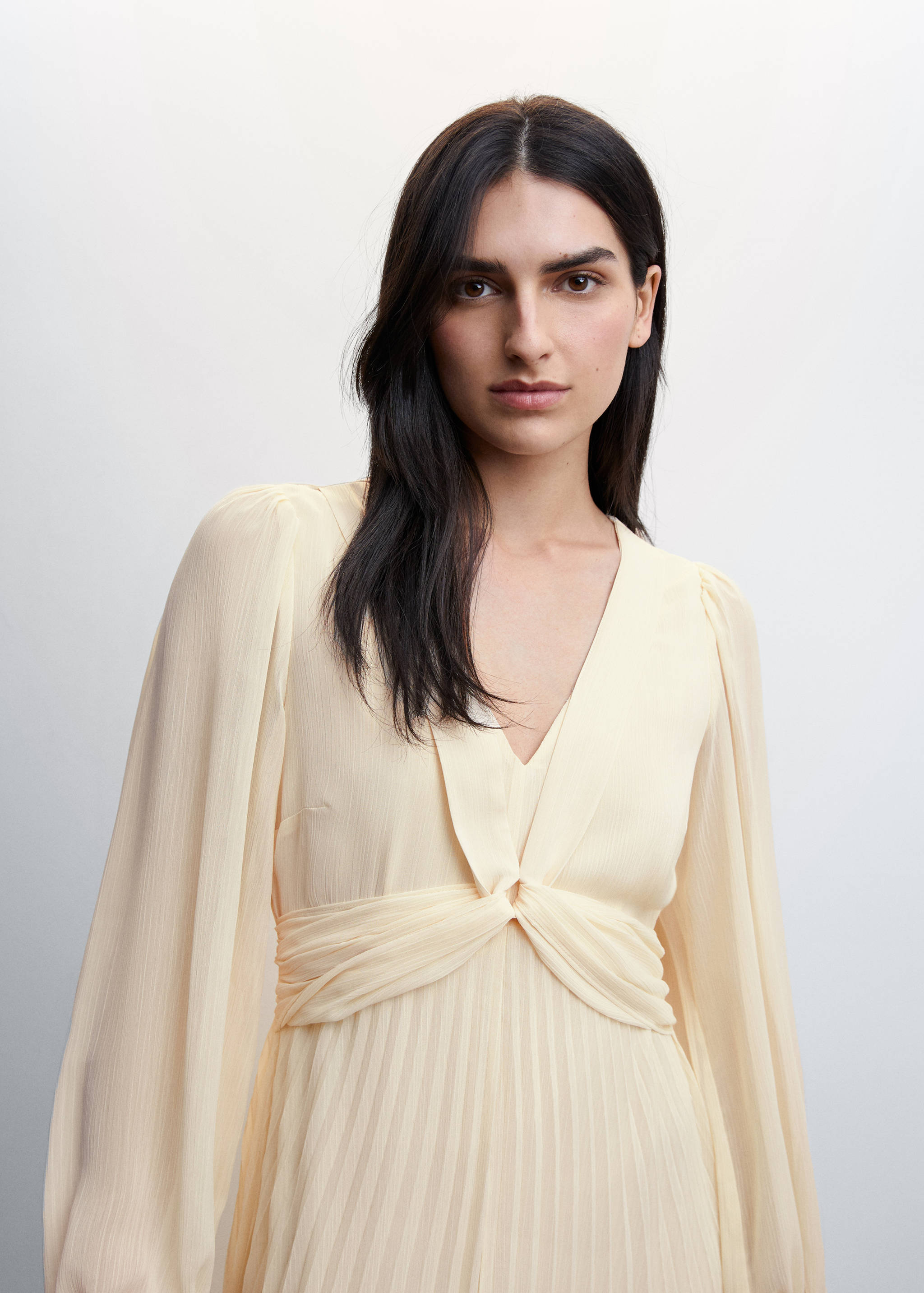 Pleated detail dress - Details of the article 1