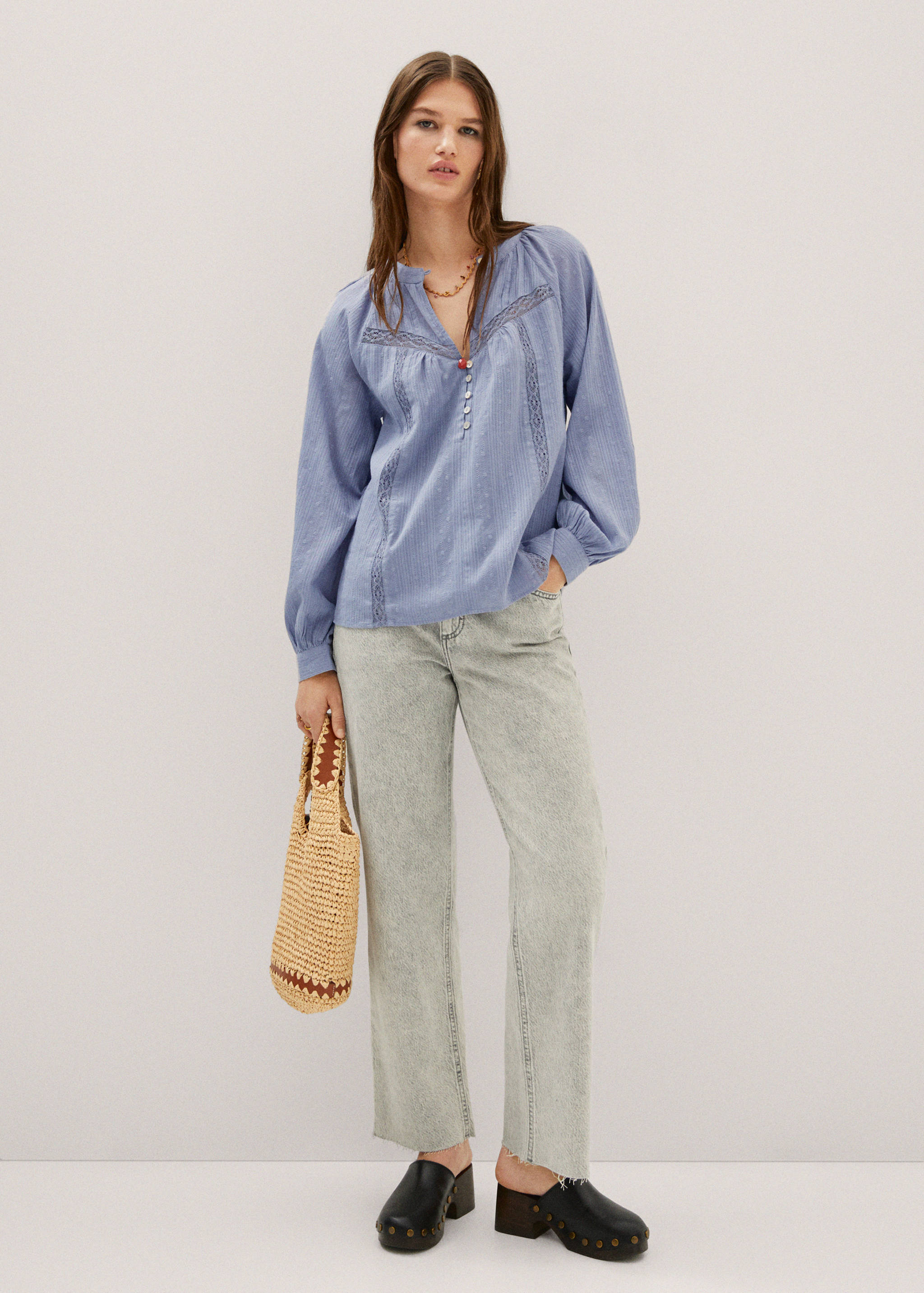 Plumeti embroidered blouse - General plane