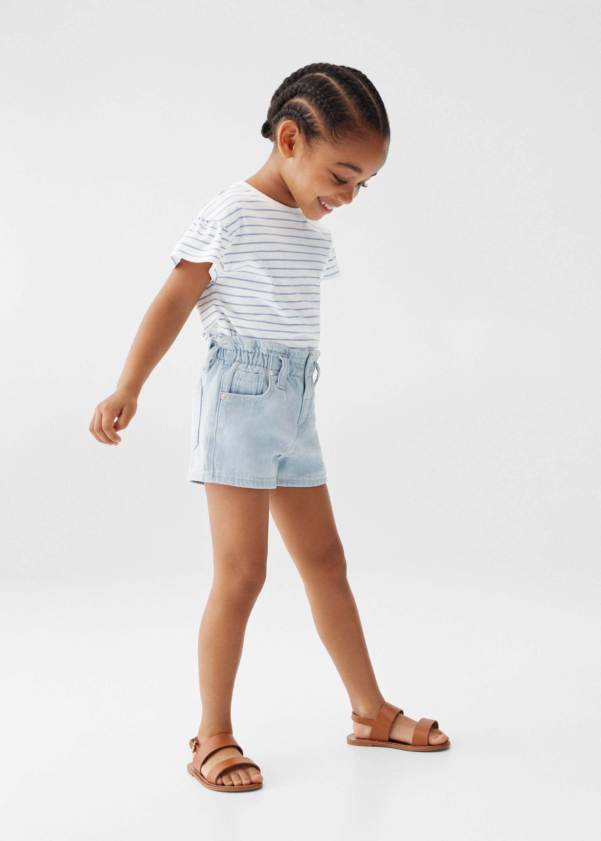 T-shirt coton à rayures - Plan général