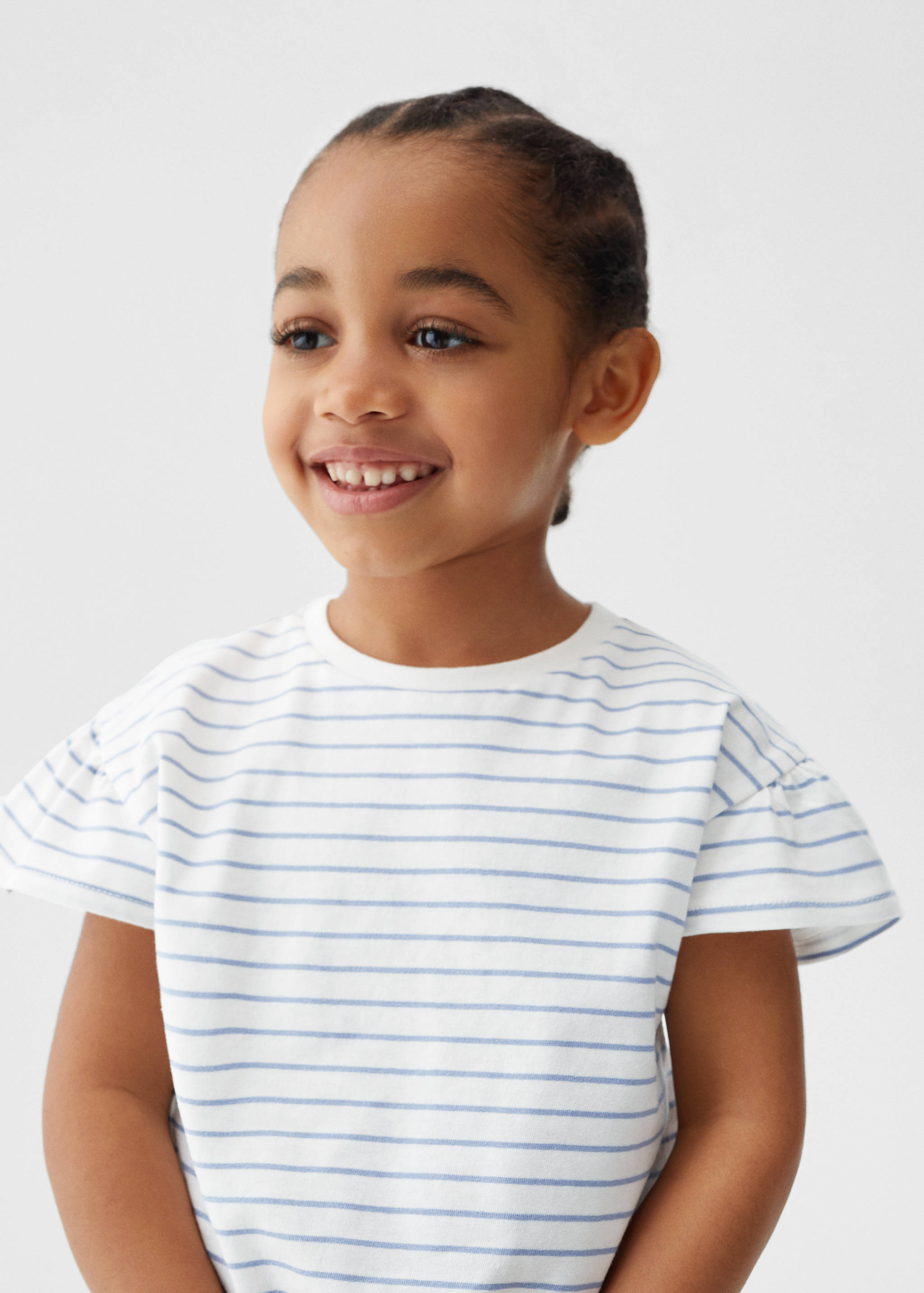 T-shirt coton à rayures - Détail de l'article 1