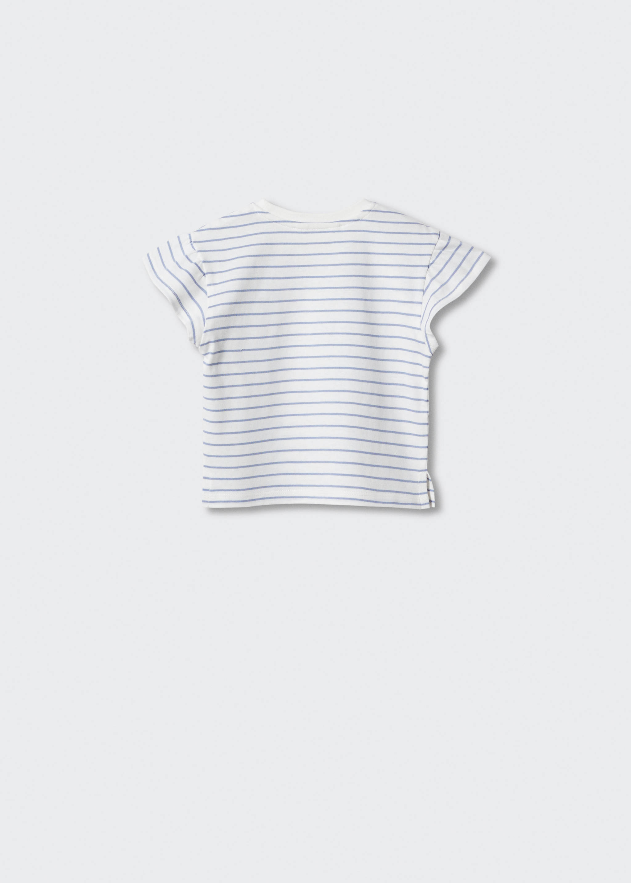 T-shirt coton à rayures - Verso de l’article