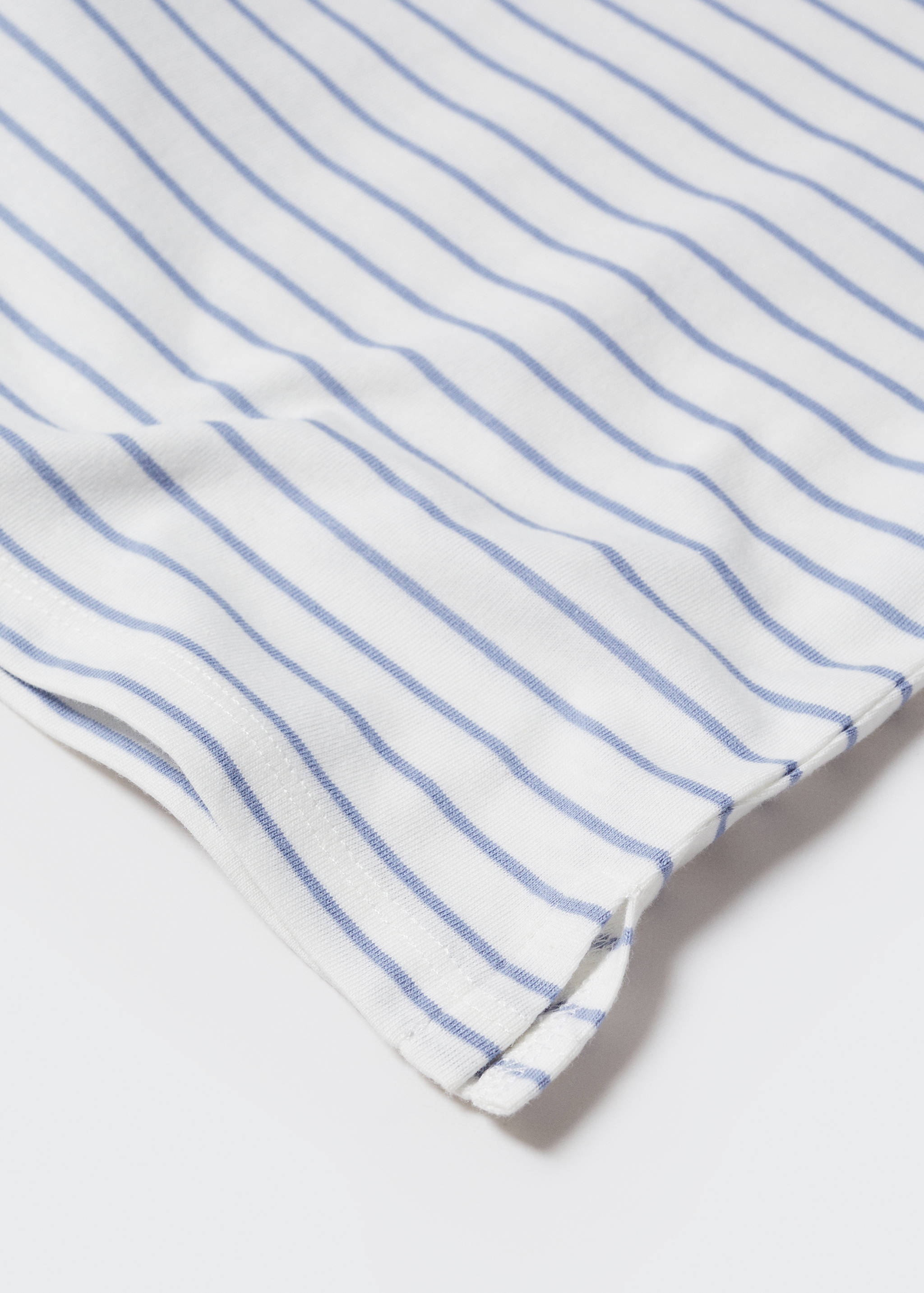 T-shirt coton à rayures - Détail de l'article 0