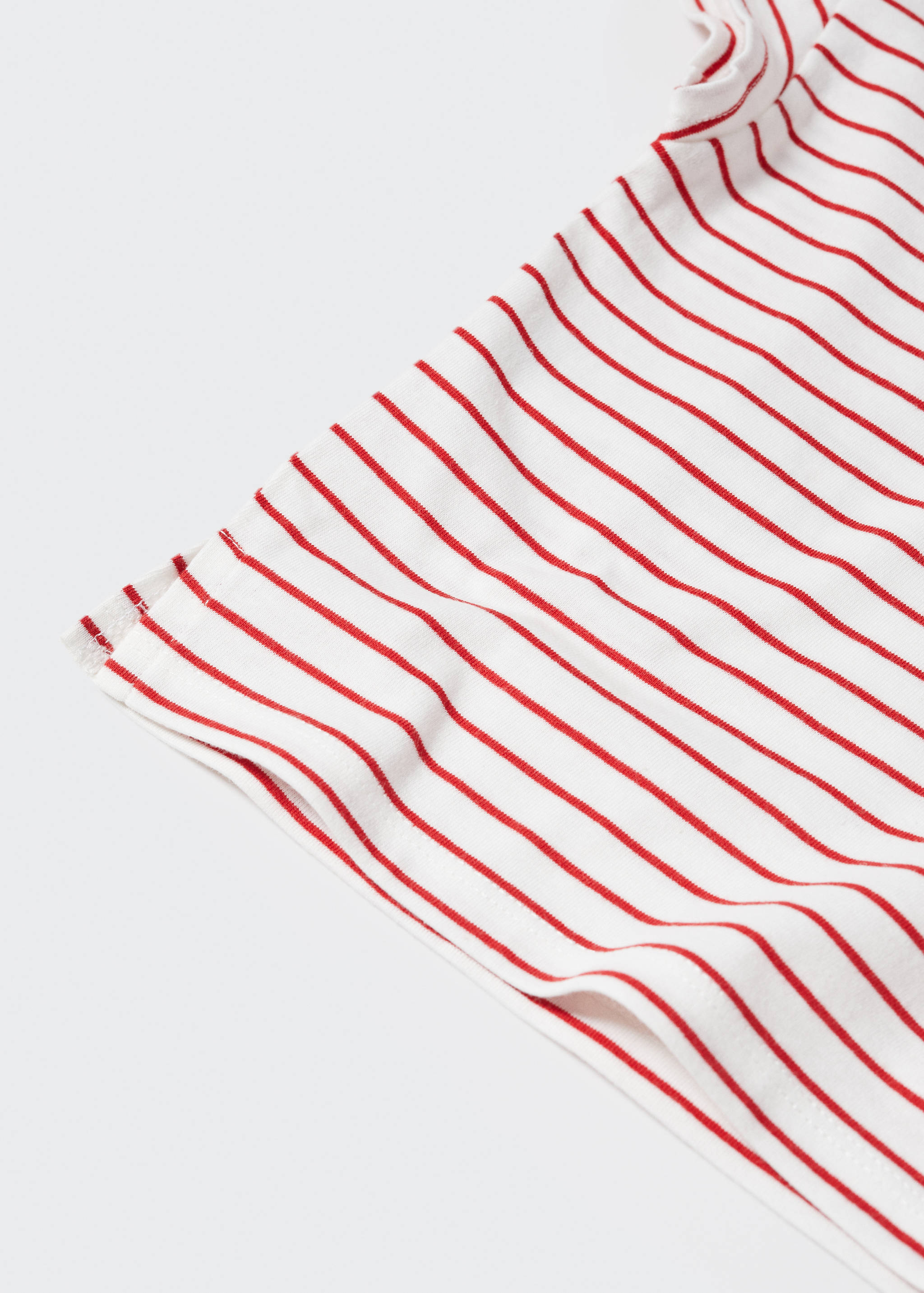 T-shirt coton à rayures - Détail de l'article 0