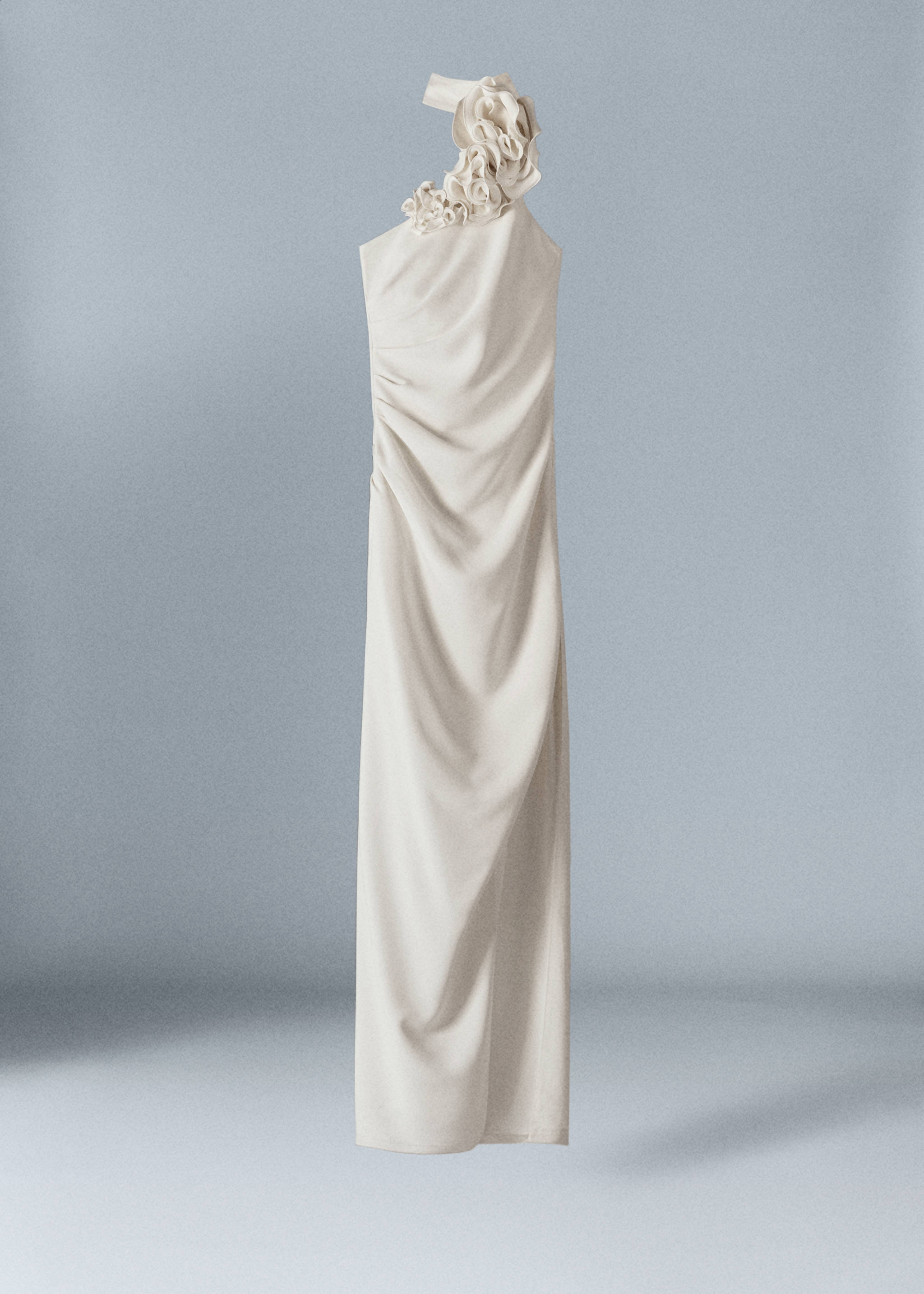 Vestido com maxiflor e abertura - Artigo sem modelo