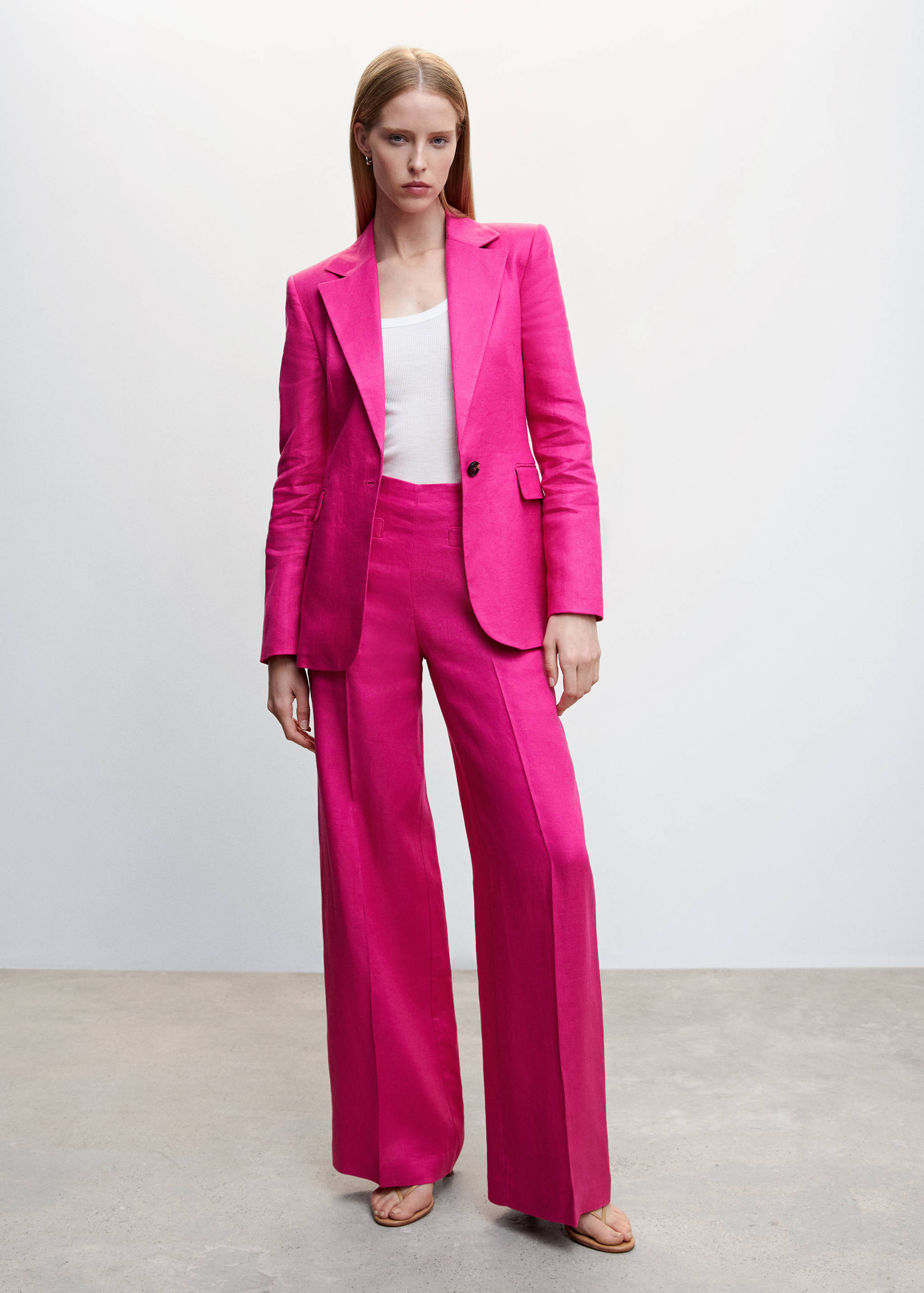 Anzughose aus Leinen - Allgemeine Ansicht