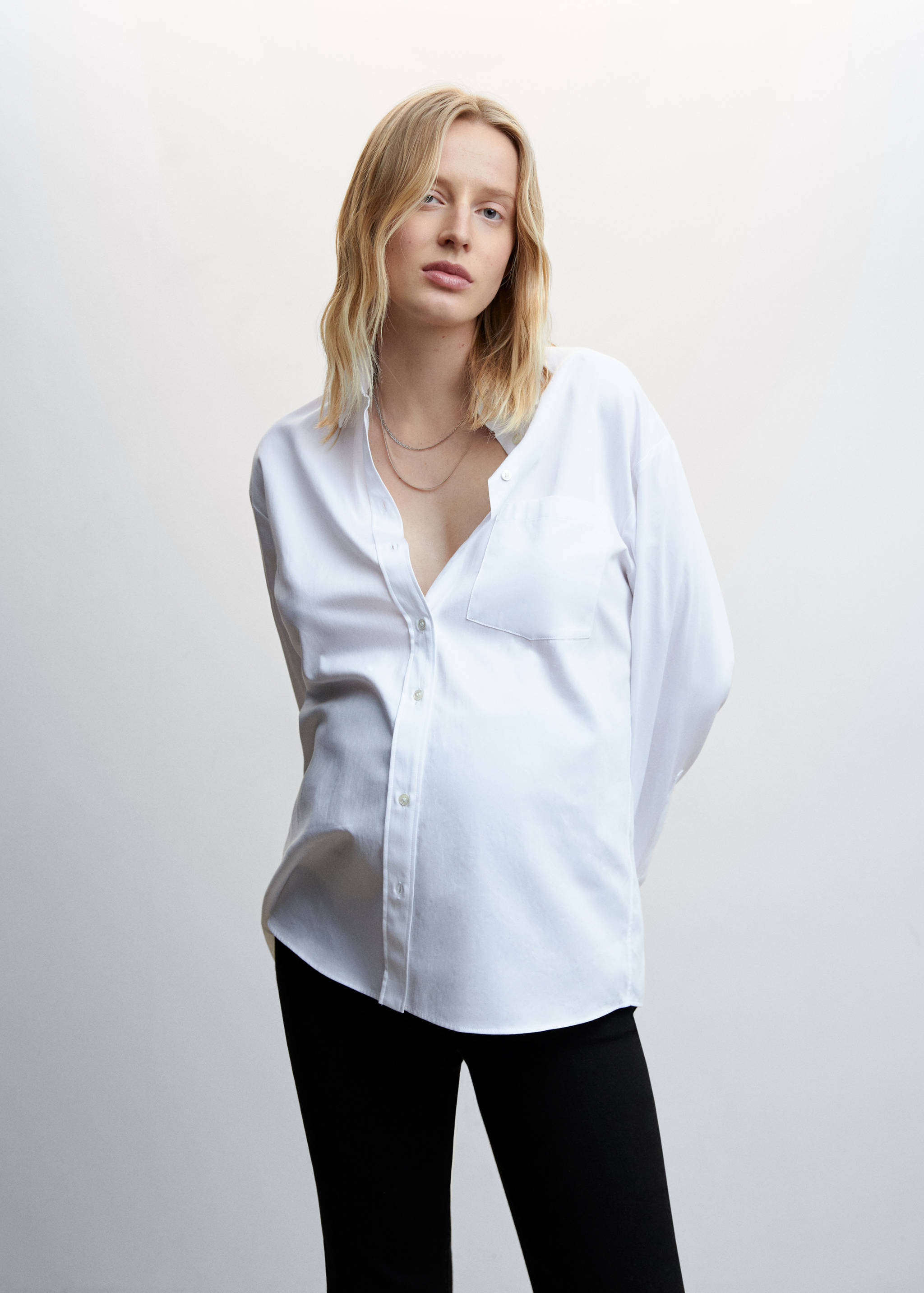 Jeans flare crop premamá - Detalle del artículo 1