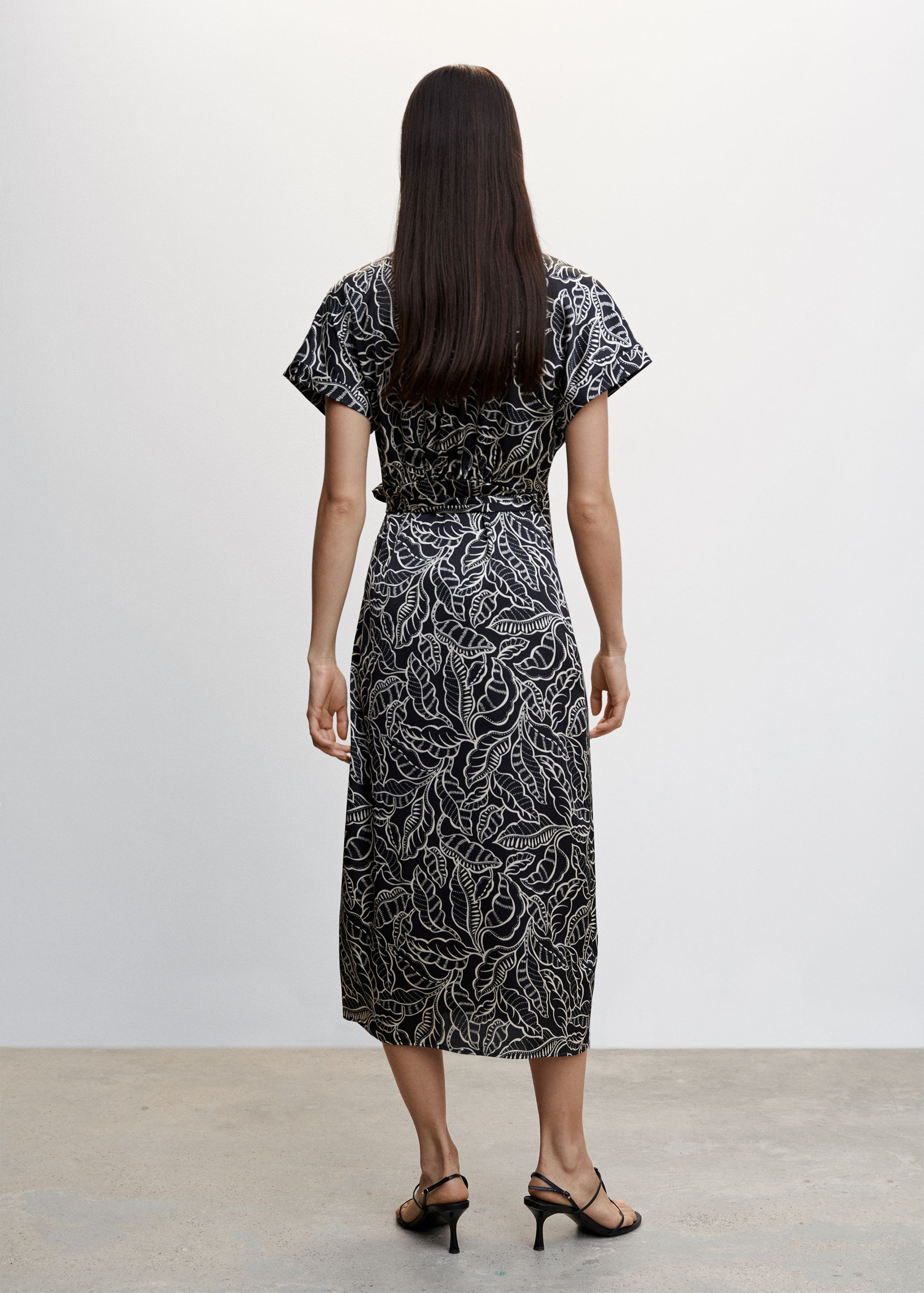 Print wrap dress - Reverse of the article