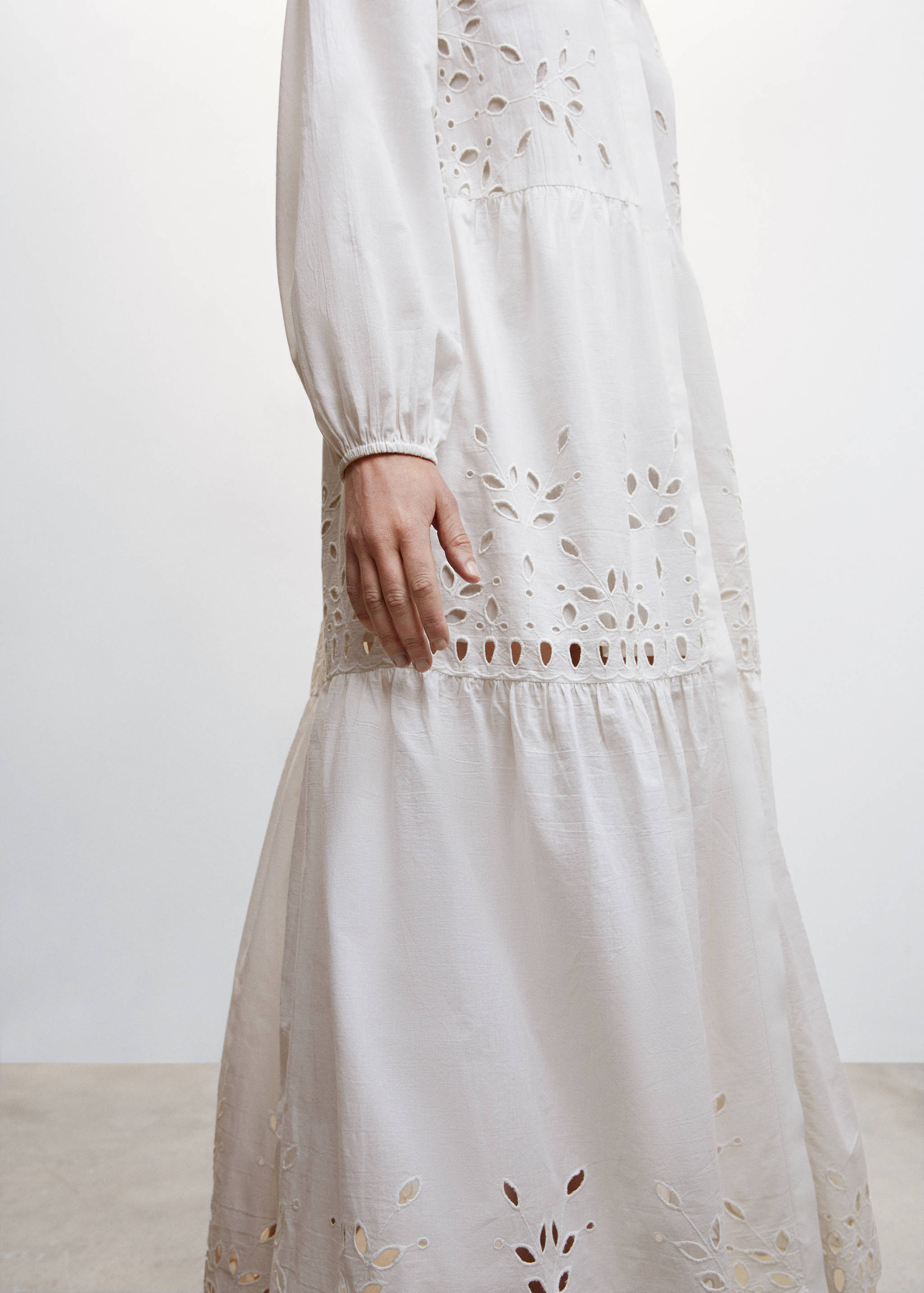 Openwork detail shirt dress - Details of the article 6