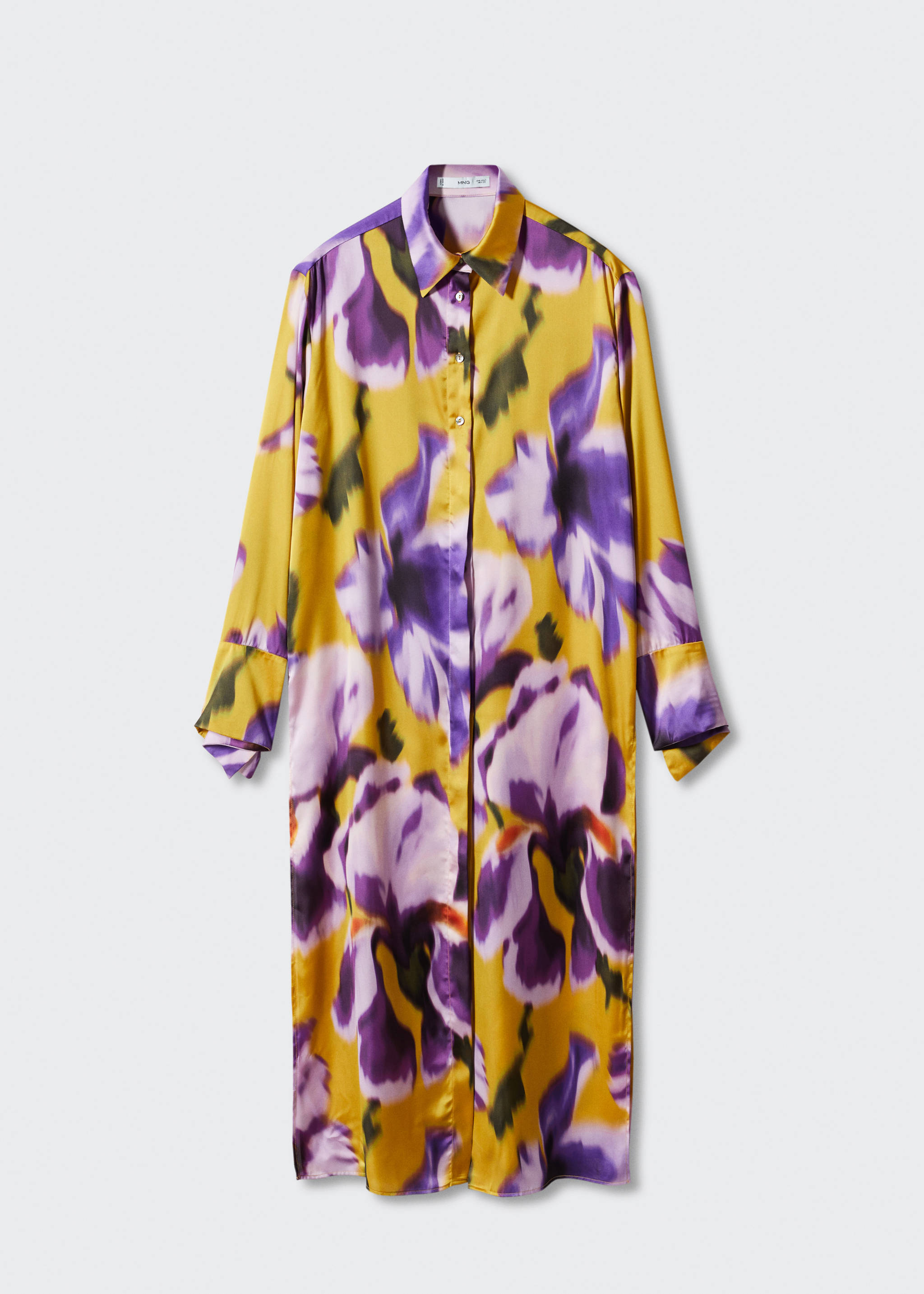 Hemdblusenkleid mit Blumenmotiv - Artikel ohne Model