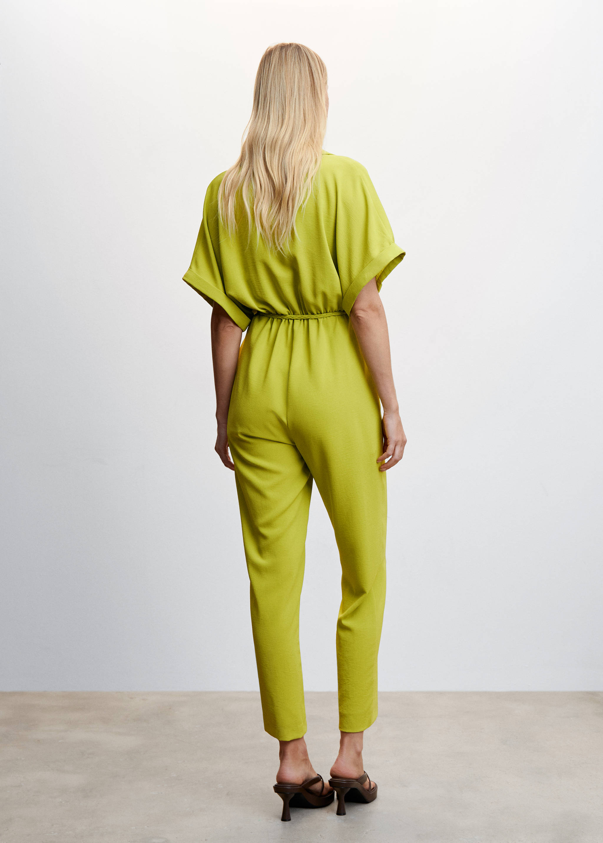 Lace shirt jumpsuit - Reverse of the article