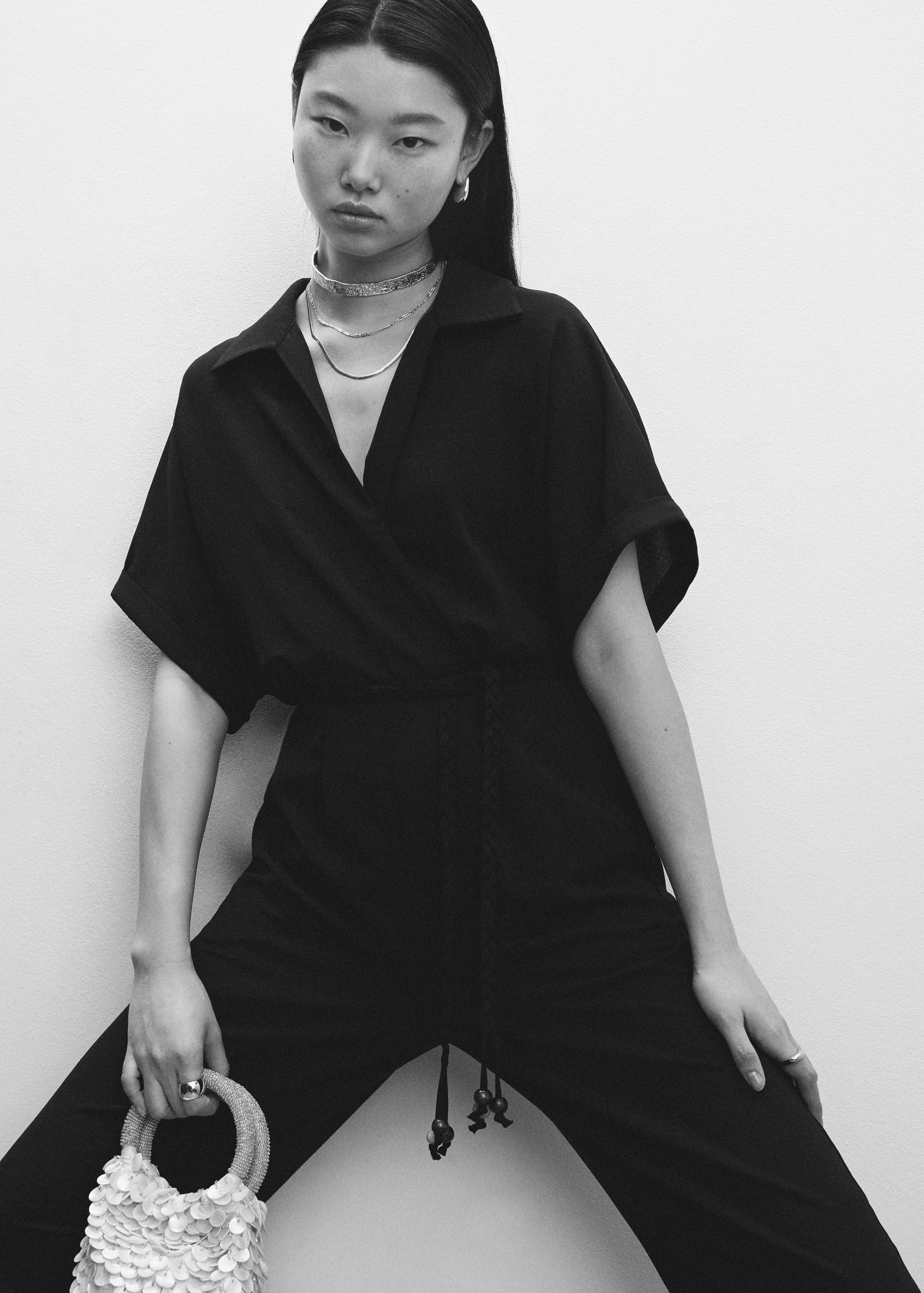 Lace shirt jumpsuit - Details of the article 2