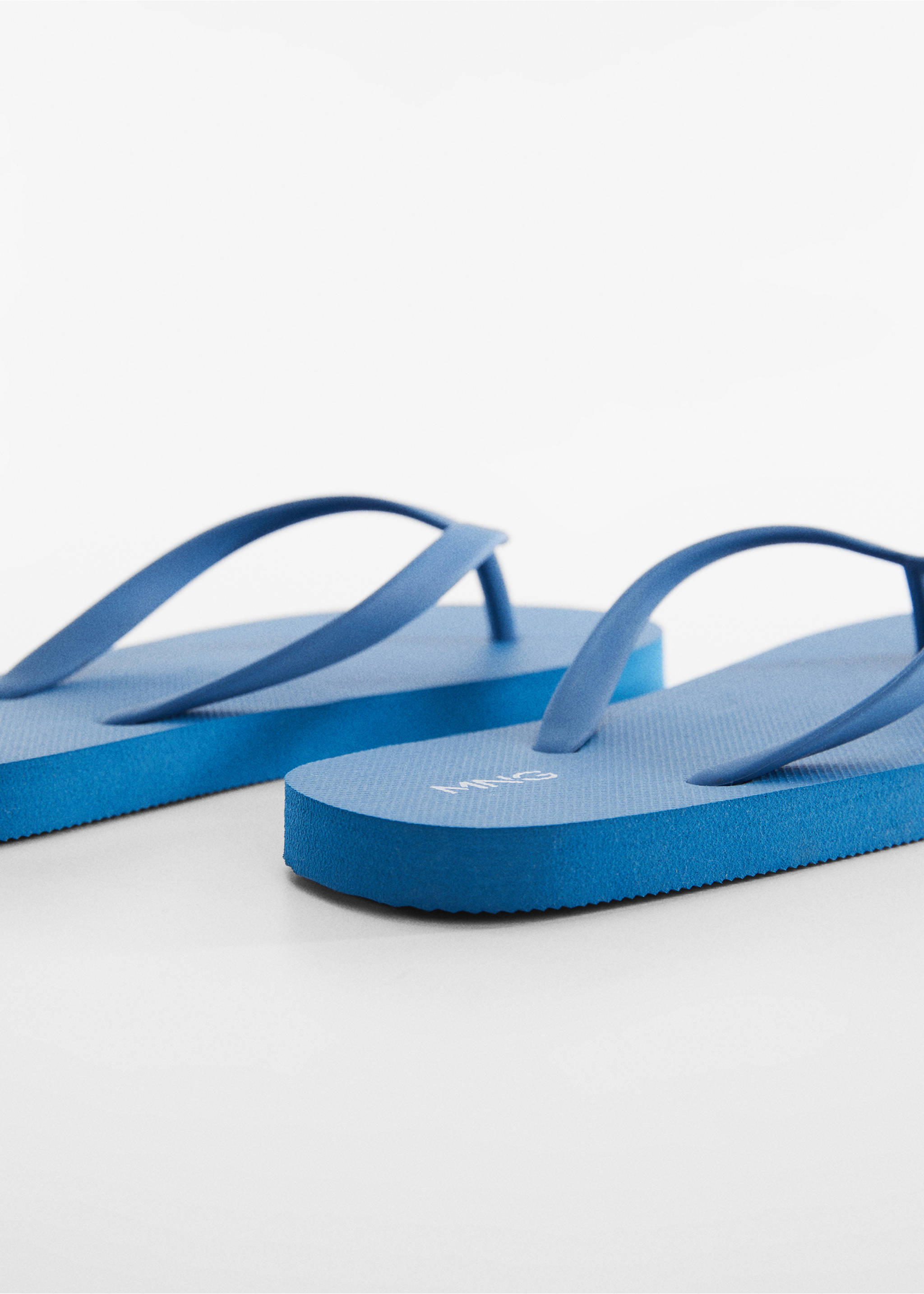 Strappy flip-flops - Details of the article 1, Blue. Ref: 47017825-00.