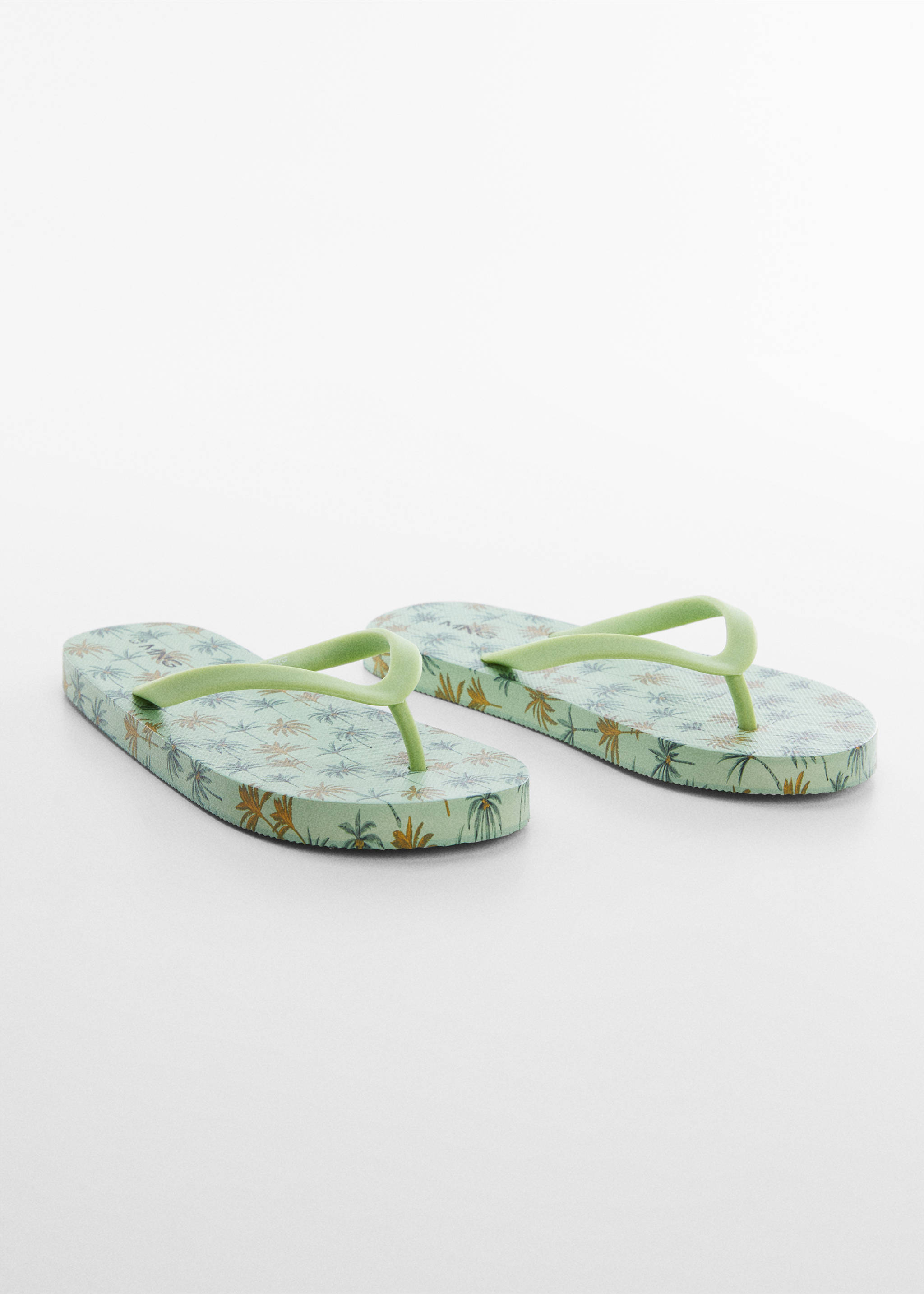Palm tree flip-flops - Medium plane, Green. Ref: 47017829-00.