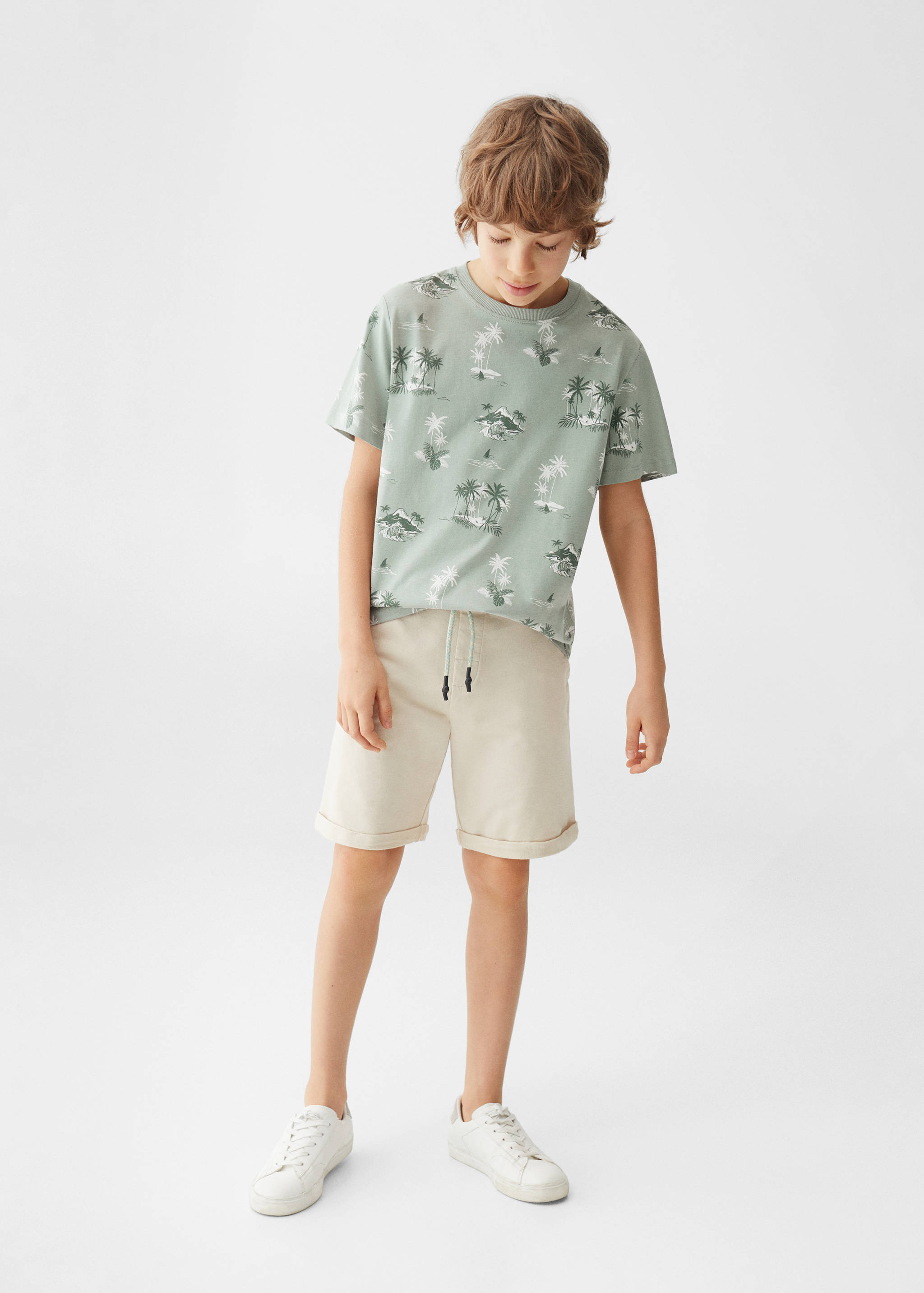 Palm print T-shirt - General plane