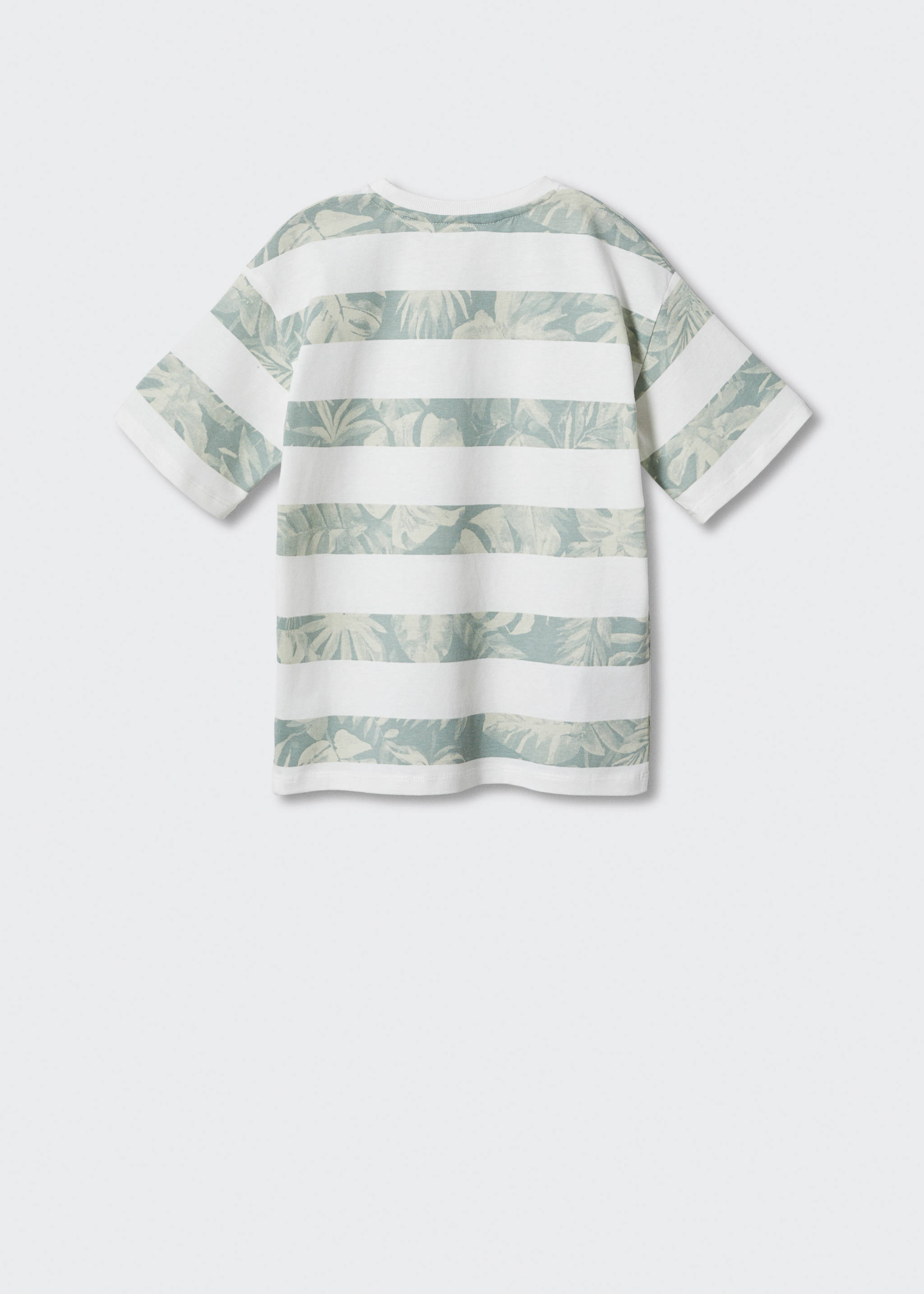 Printed striped T-shirt - Reverse of the article