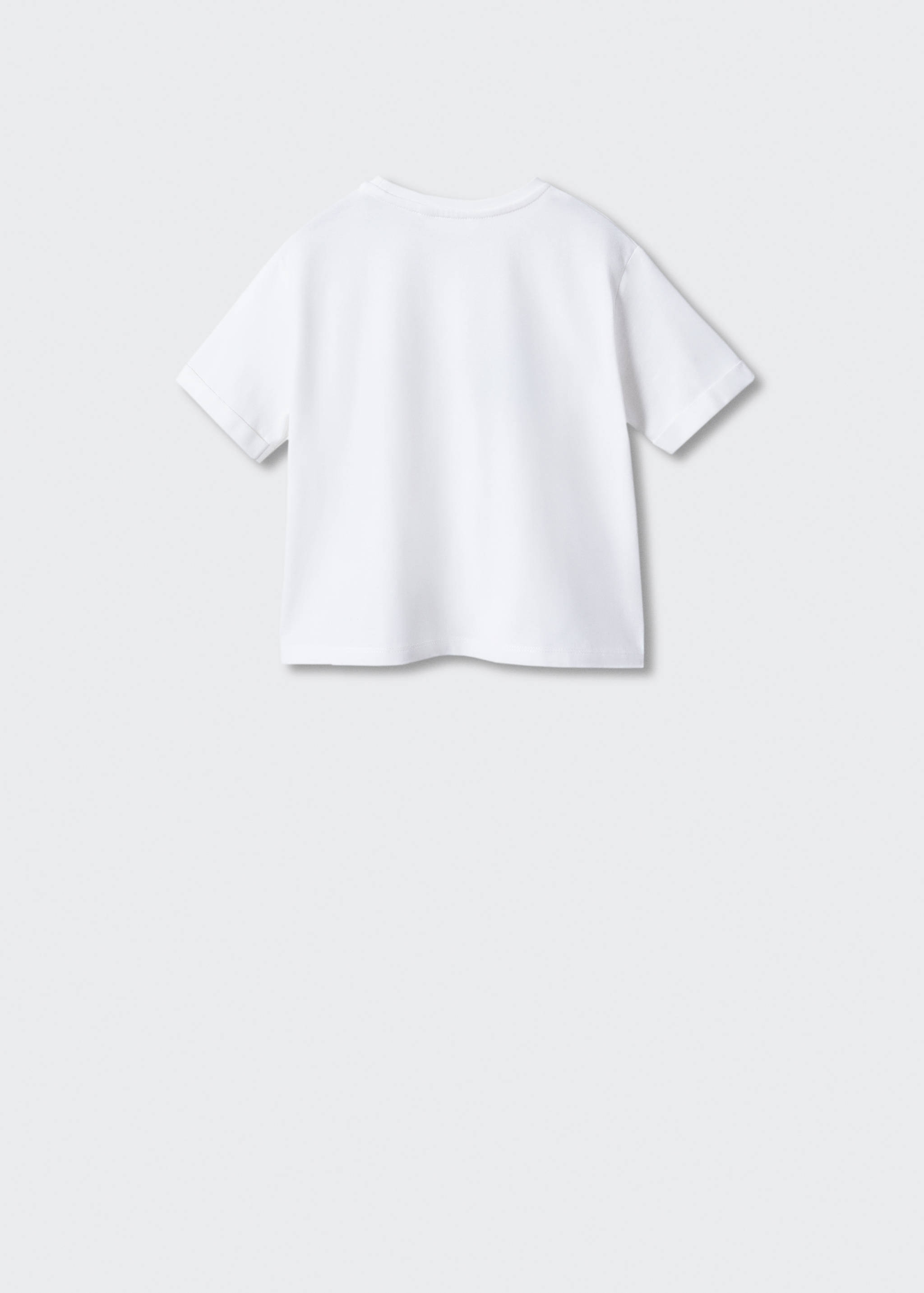 Textured print t-shirt - Reverse of the article