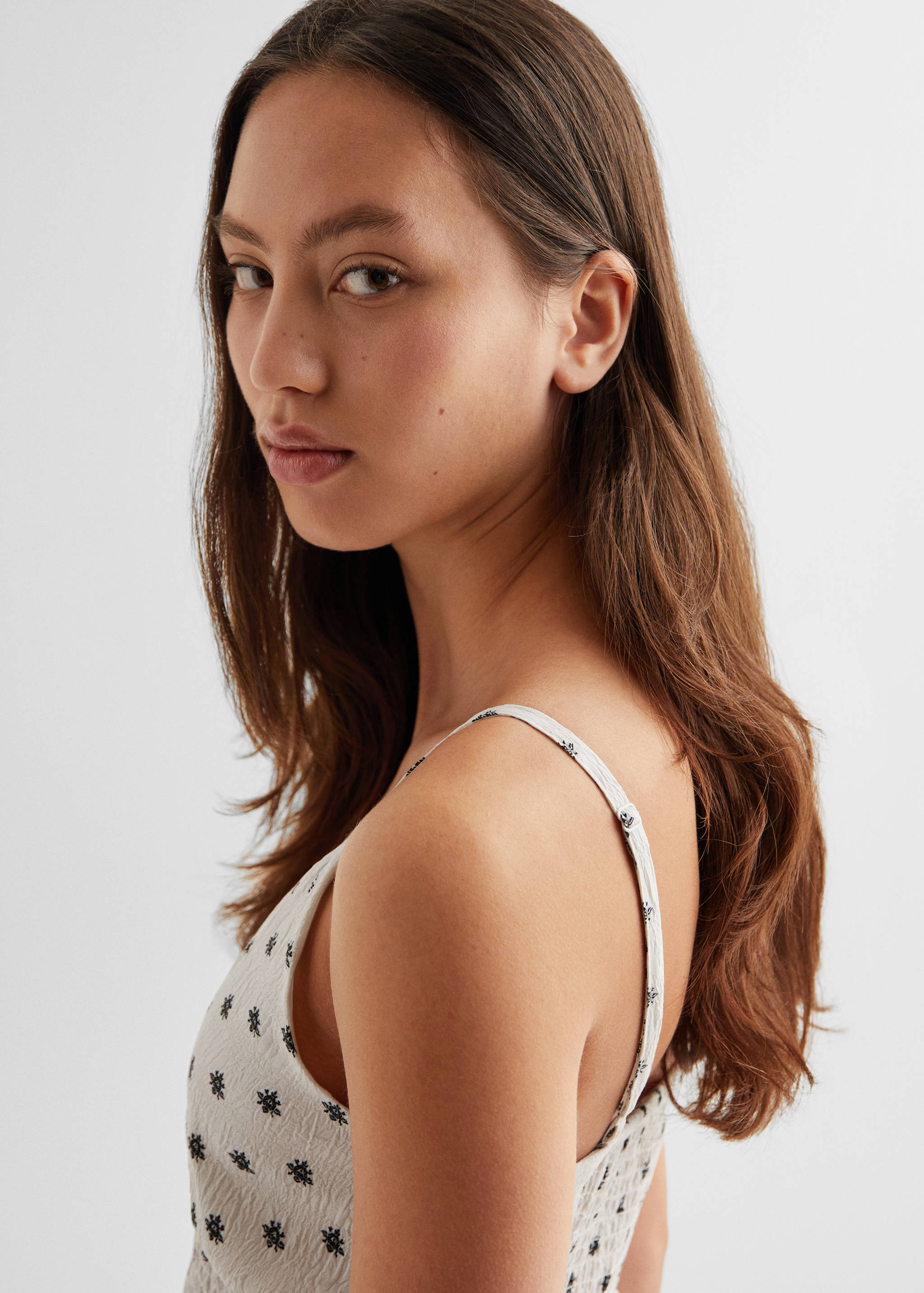 Gekräuseltes Printkleid - Detail des Artikels 2