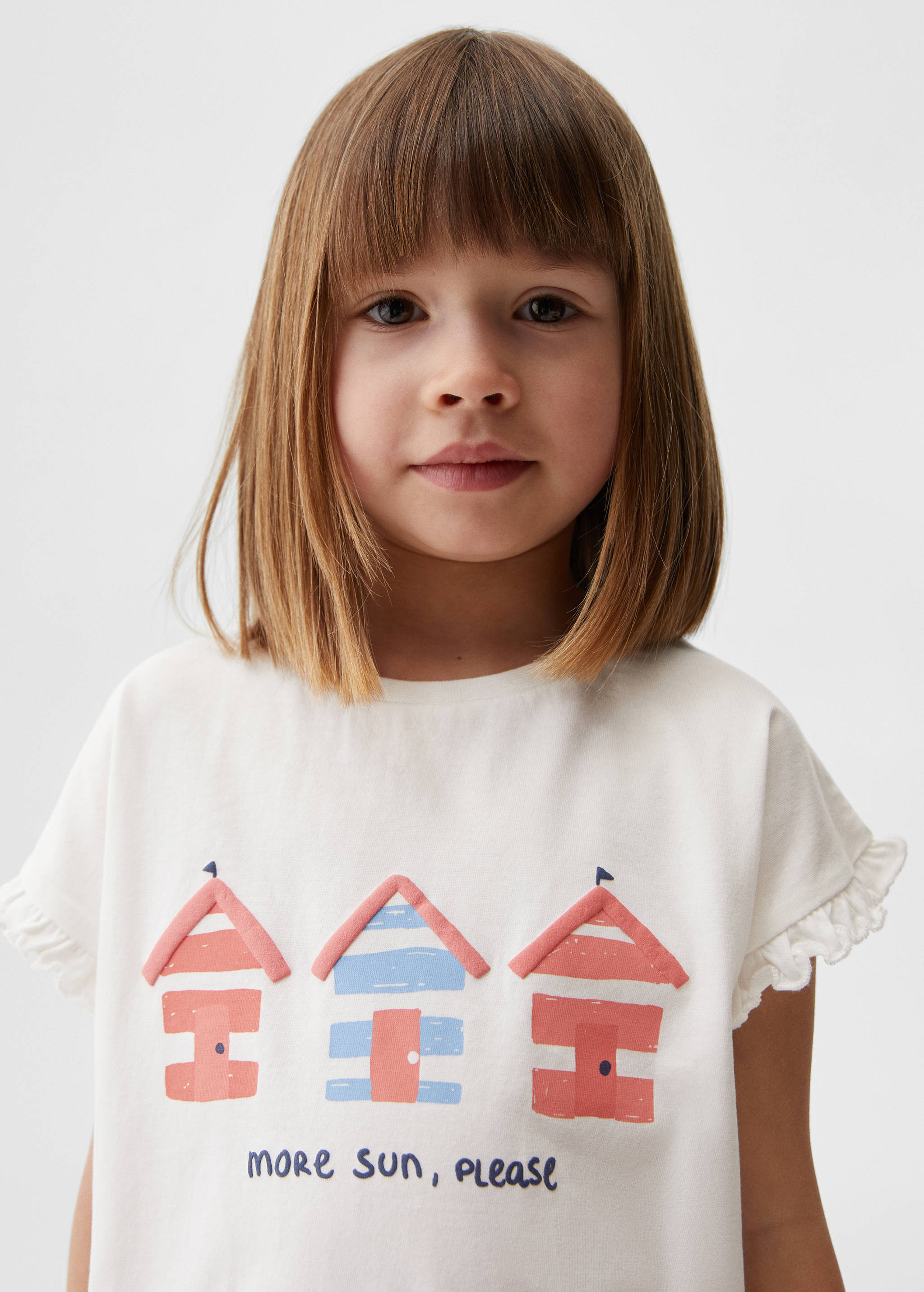 Printed cotton-blend T-shirt - Details of the article 1