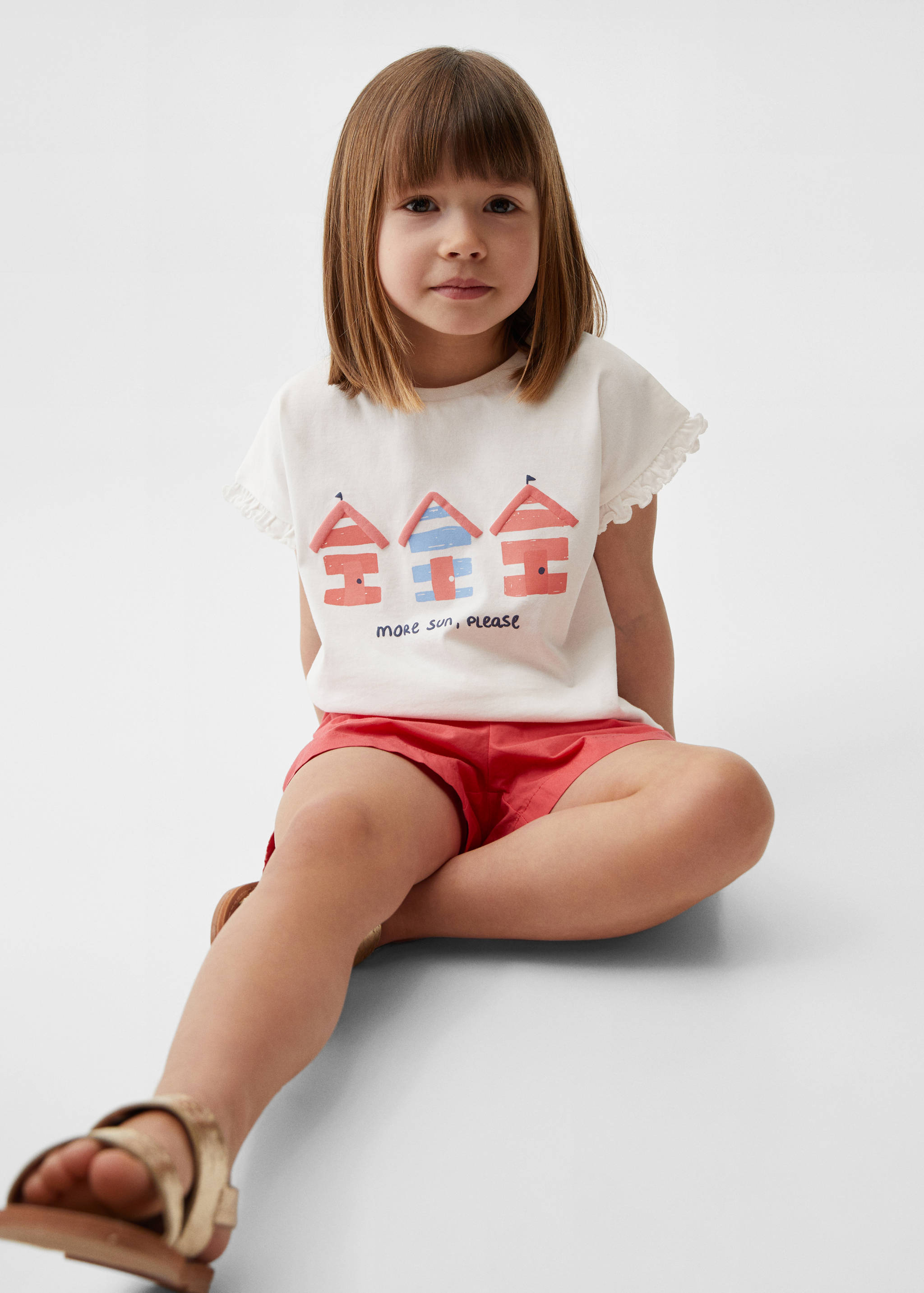 Printed cotton-blend T-shirt - Details of the article 2