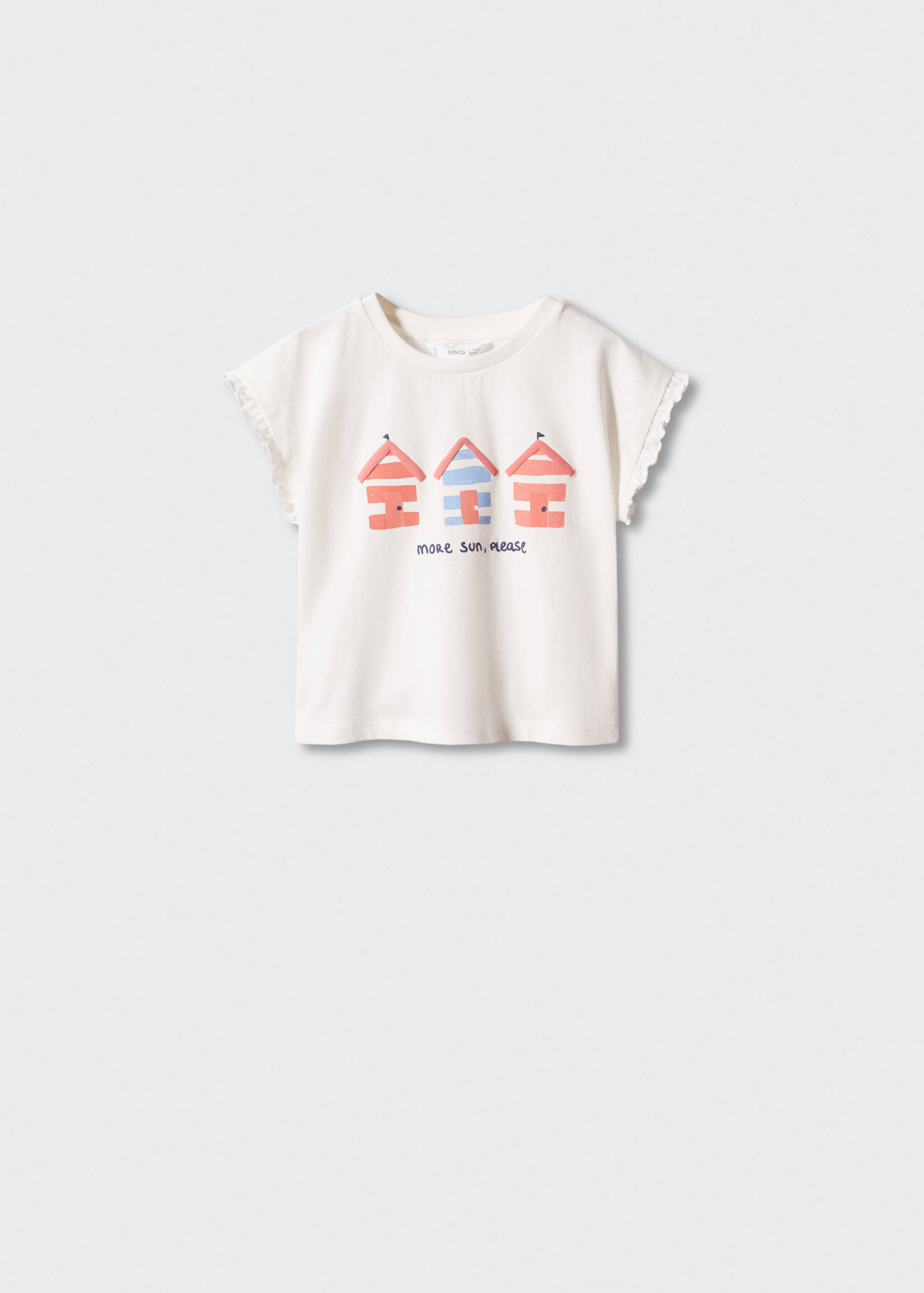 Printed cotton-blend T-shirt - Article without model