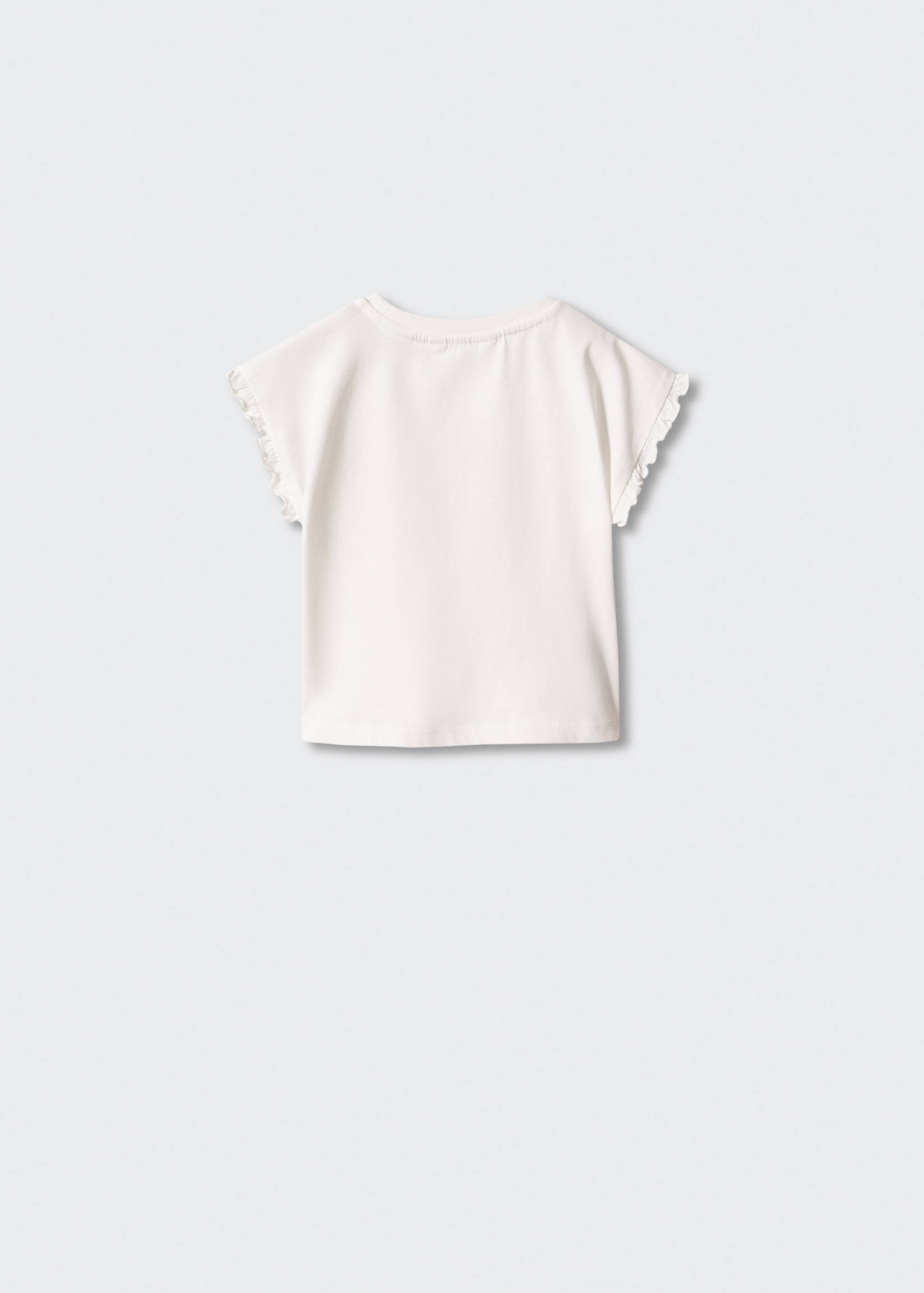 Printed cotton-blend T-shirt - Reverse of the article