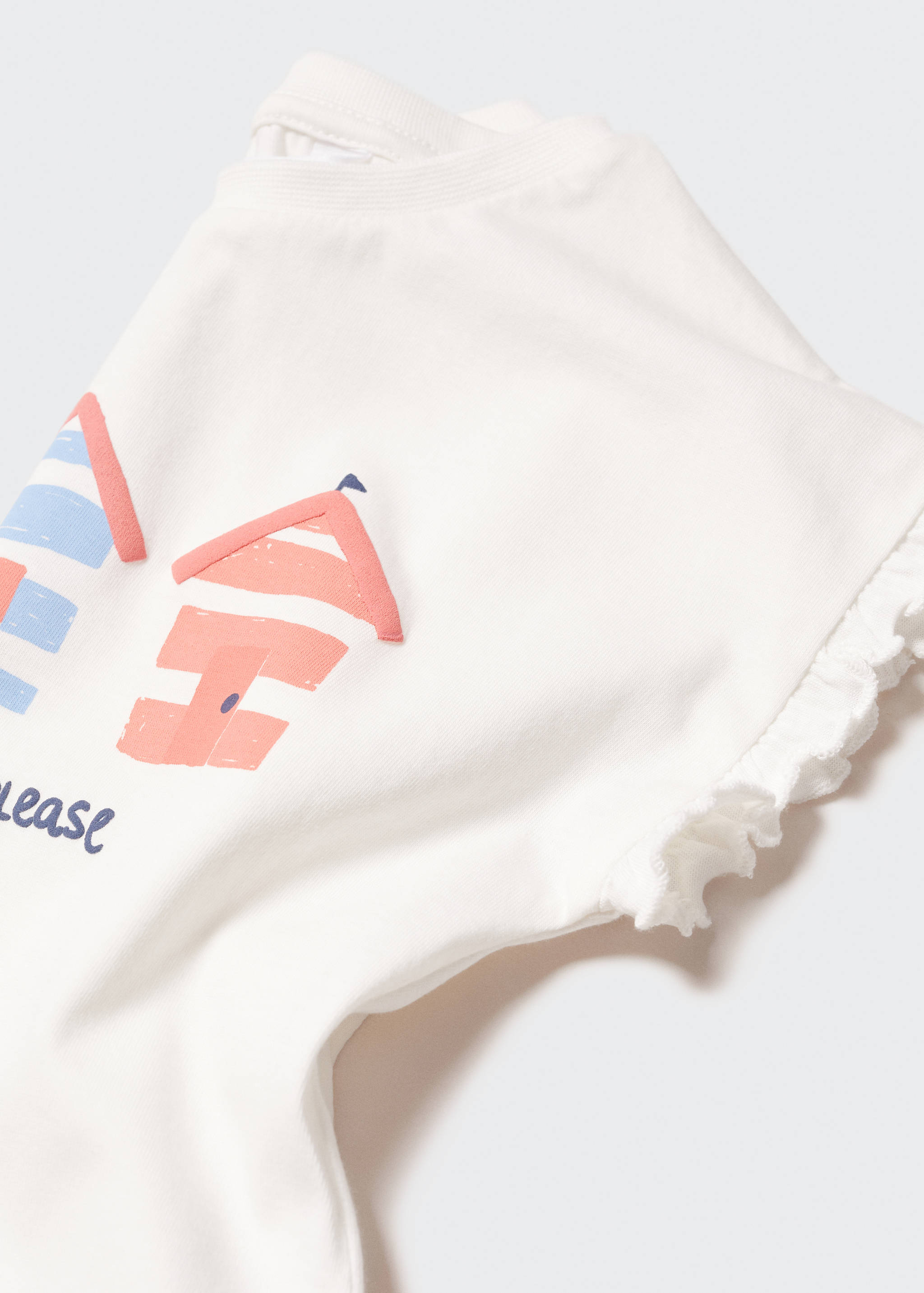 Printed cotton-blend T-shirt - Details of the article 0