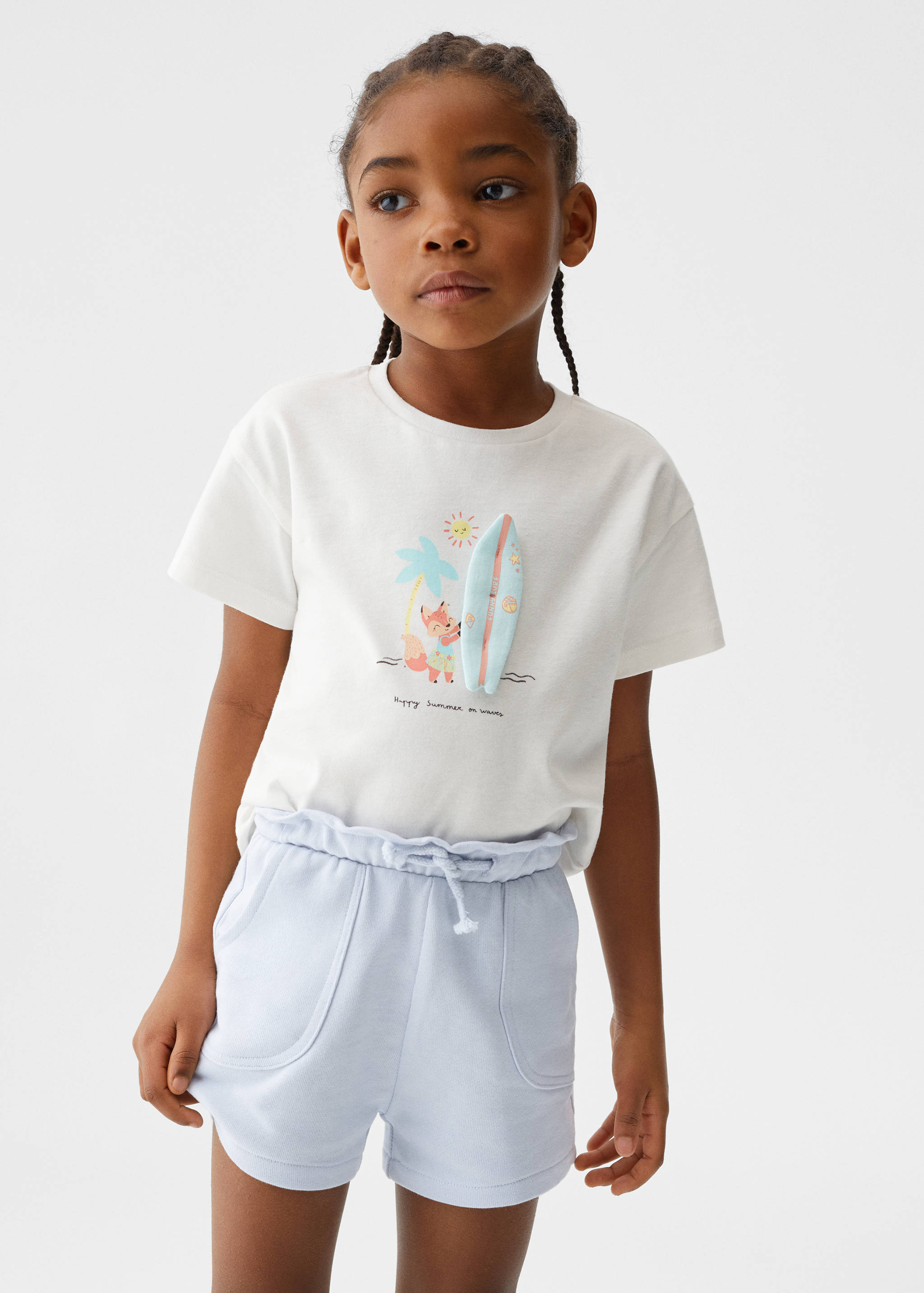 T-shirt with print drawing  - Medium plane