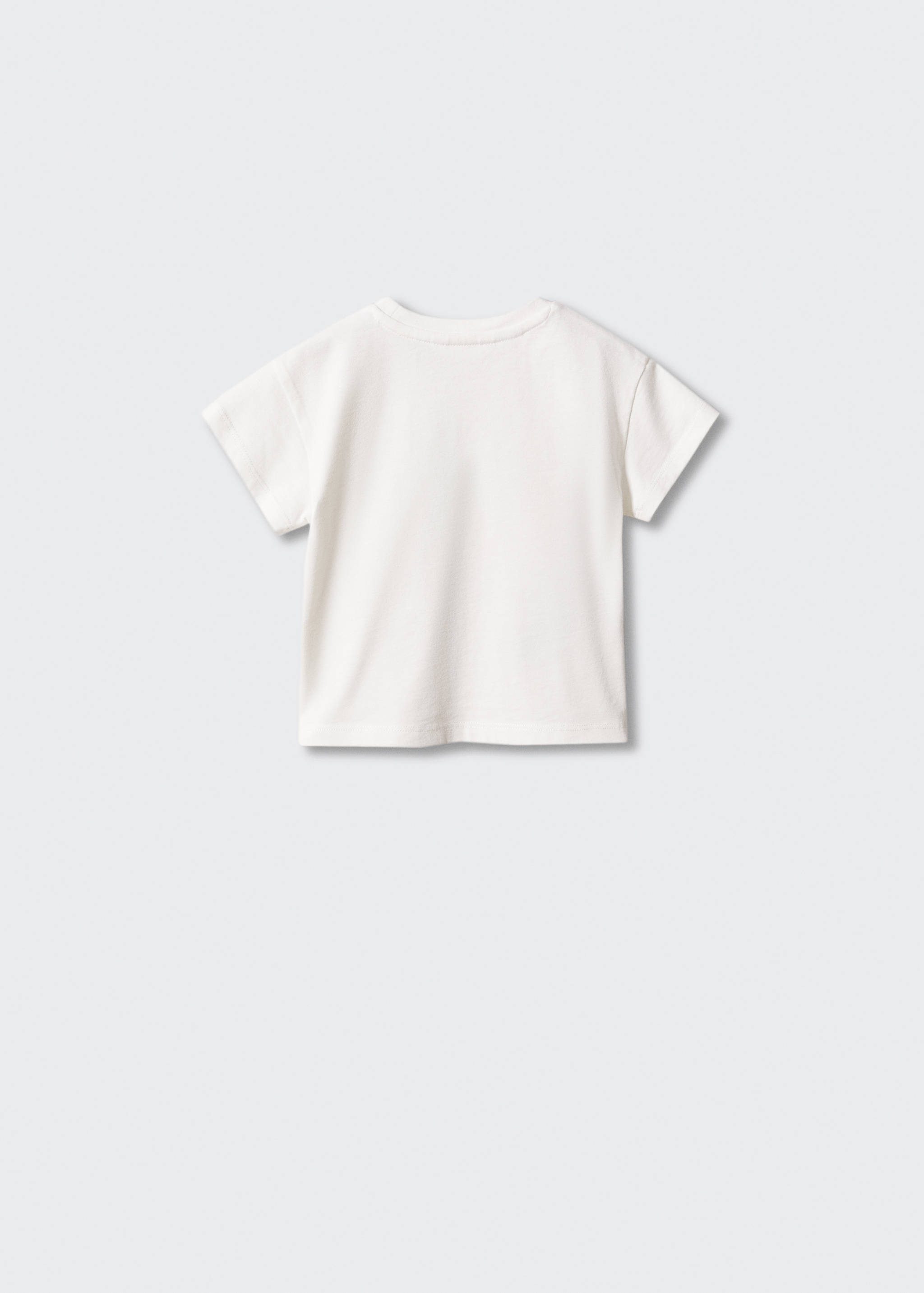 T-shirt with print drawing  - Reverse of the article