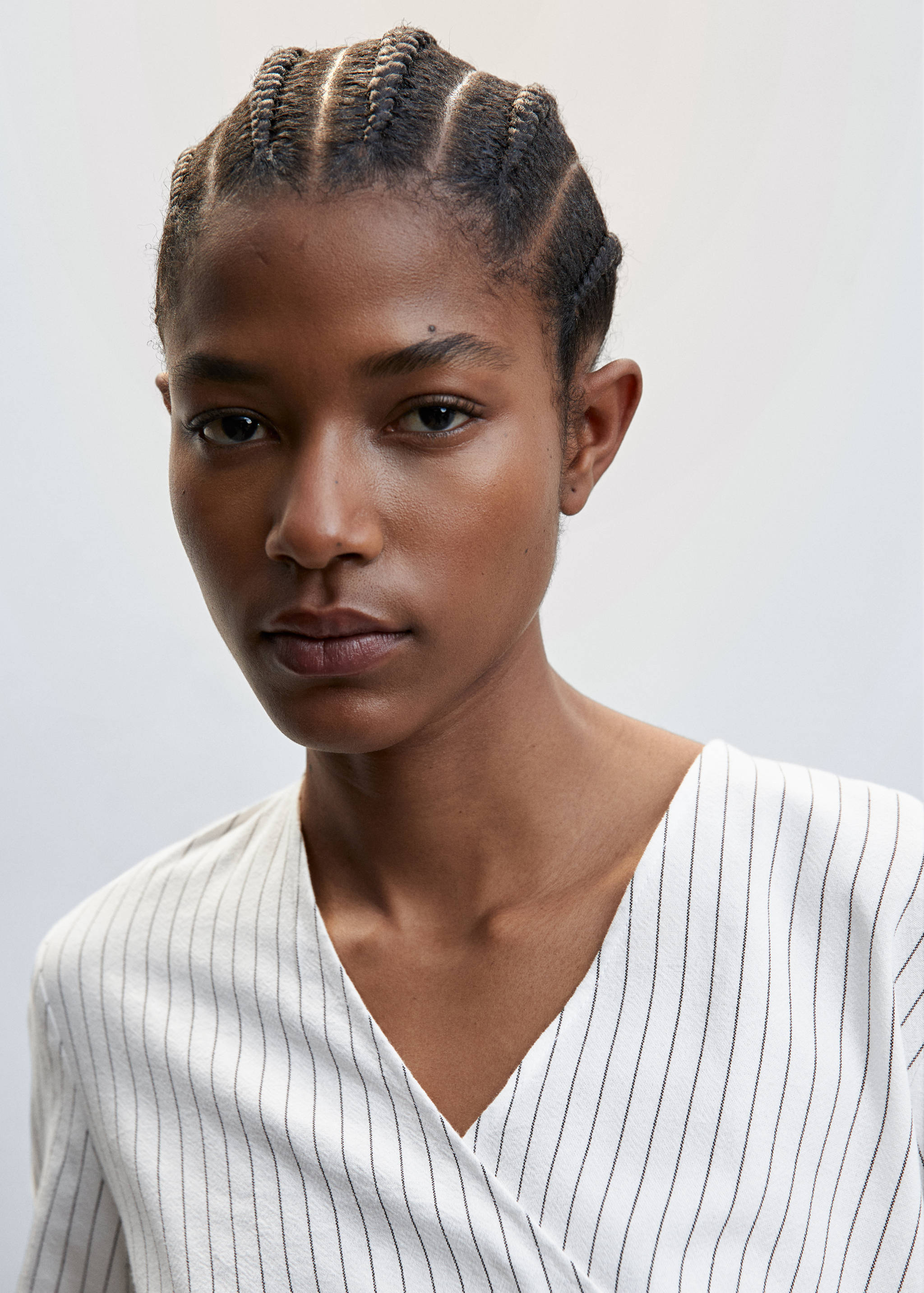 Prugasta bluza s čvorom - Detalji artikla 1