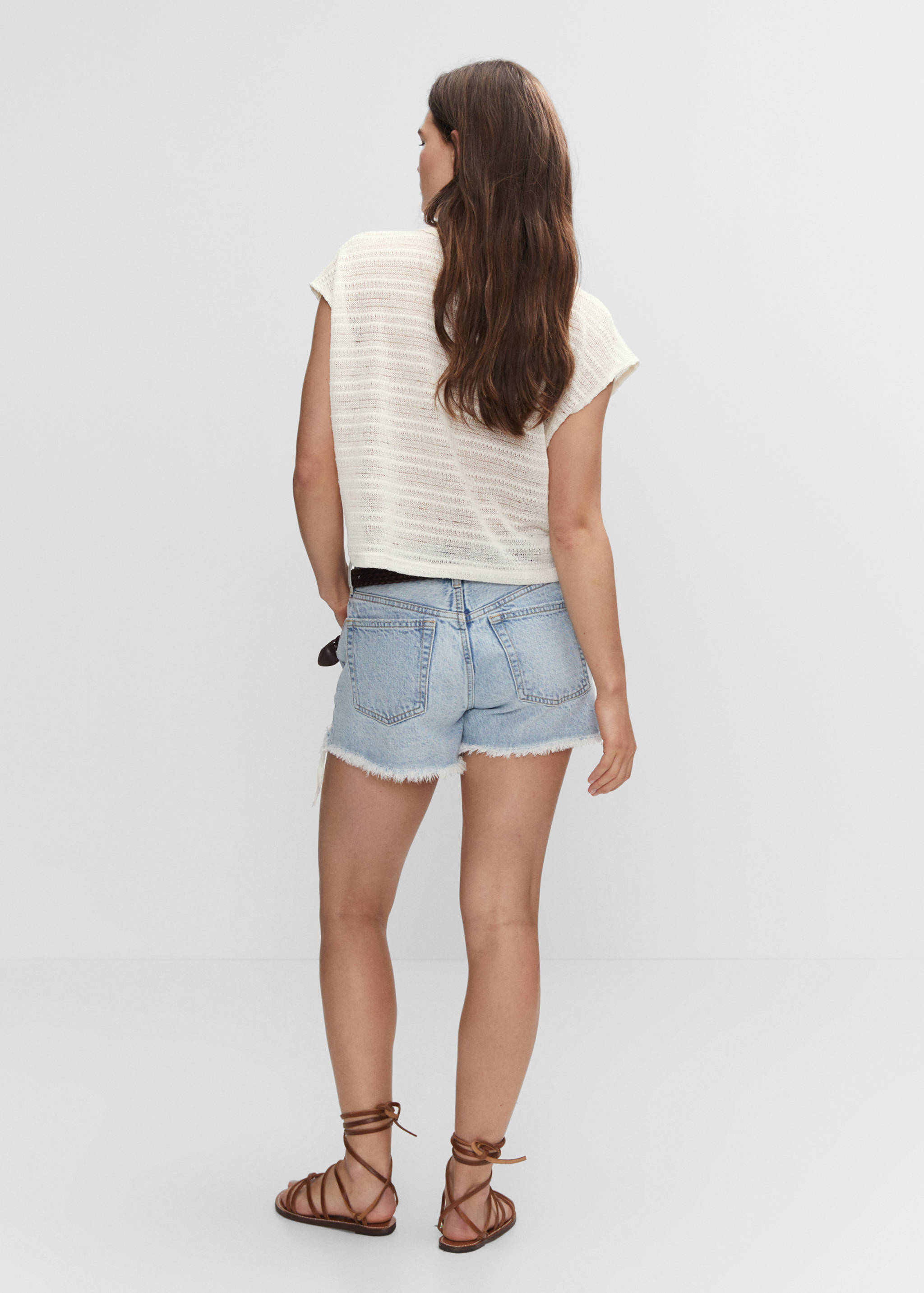 Hemdblusen-Top aus Strick - Rückseite des Artikels