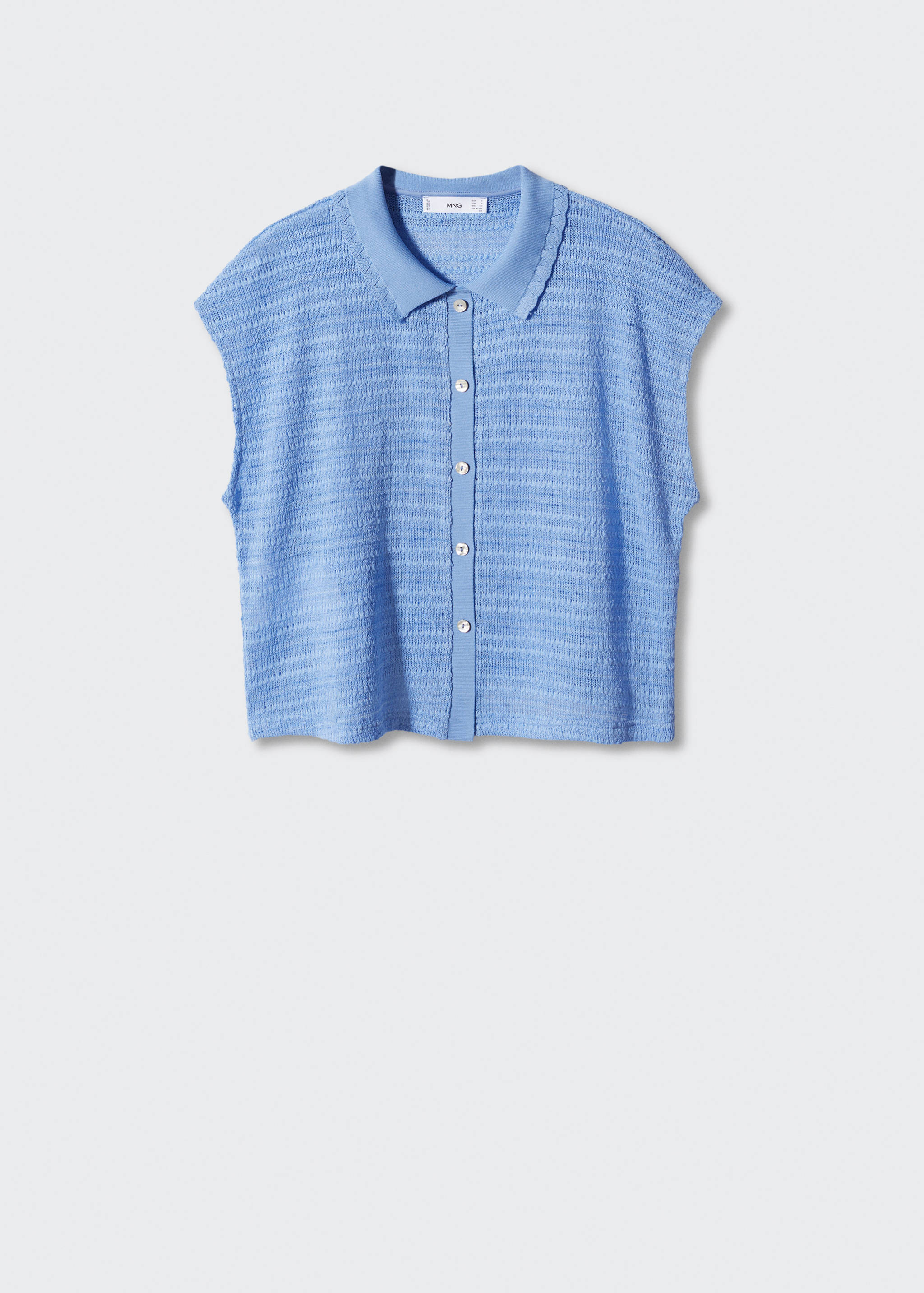 Hemdblusen-Top aus Strick - Artikel ohne Model