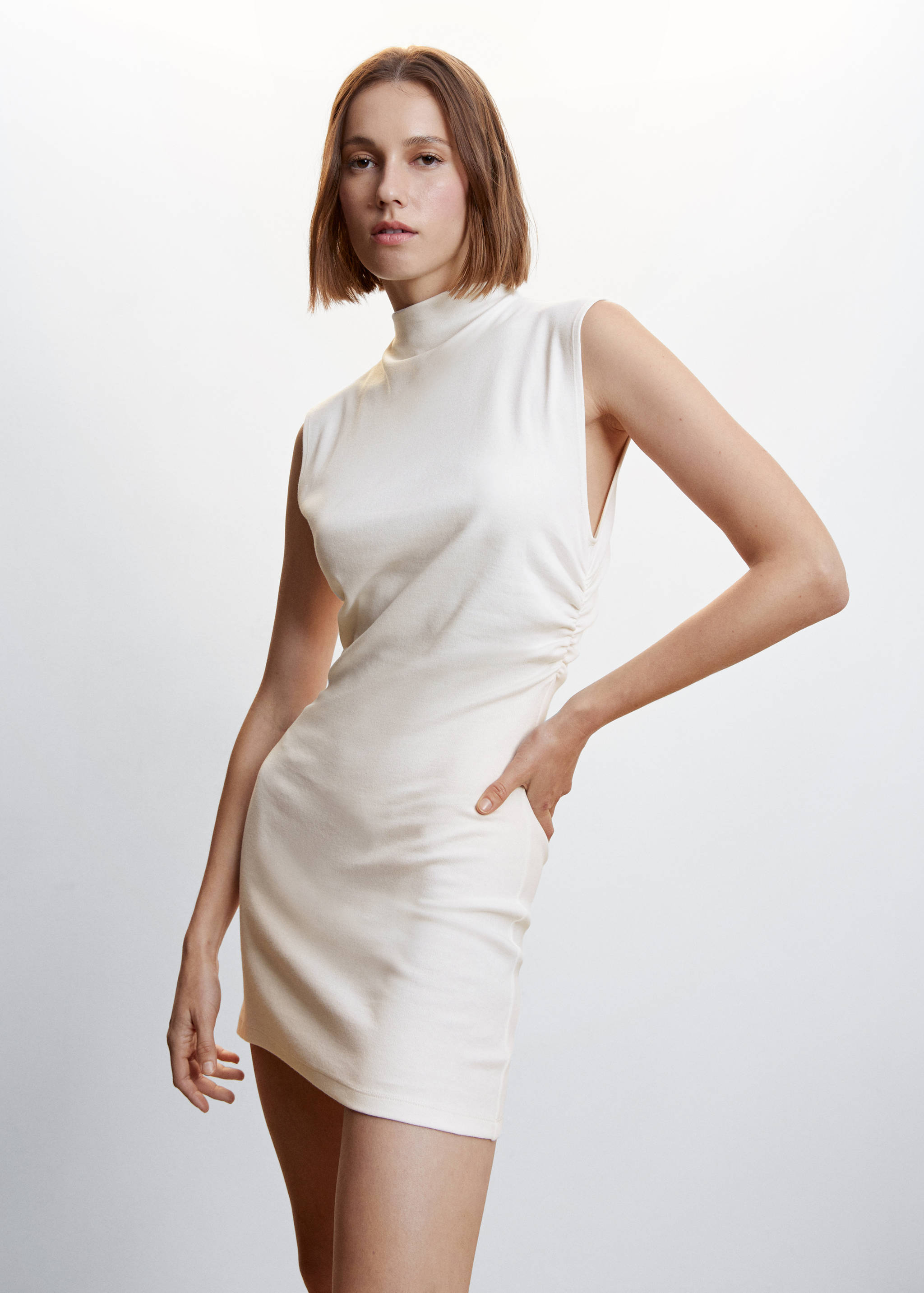 Draped detail dress - Medium plane