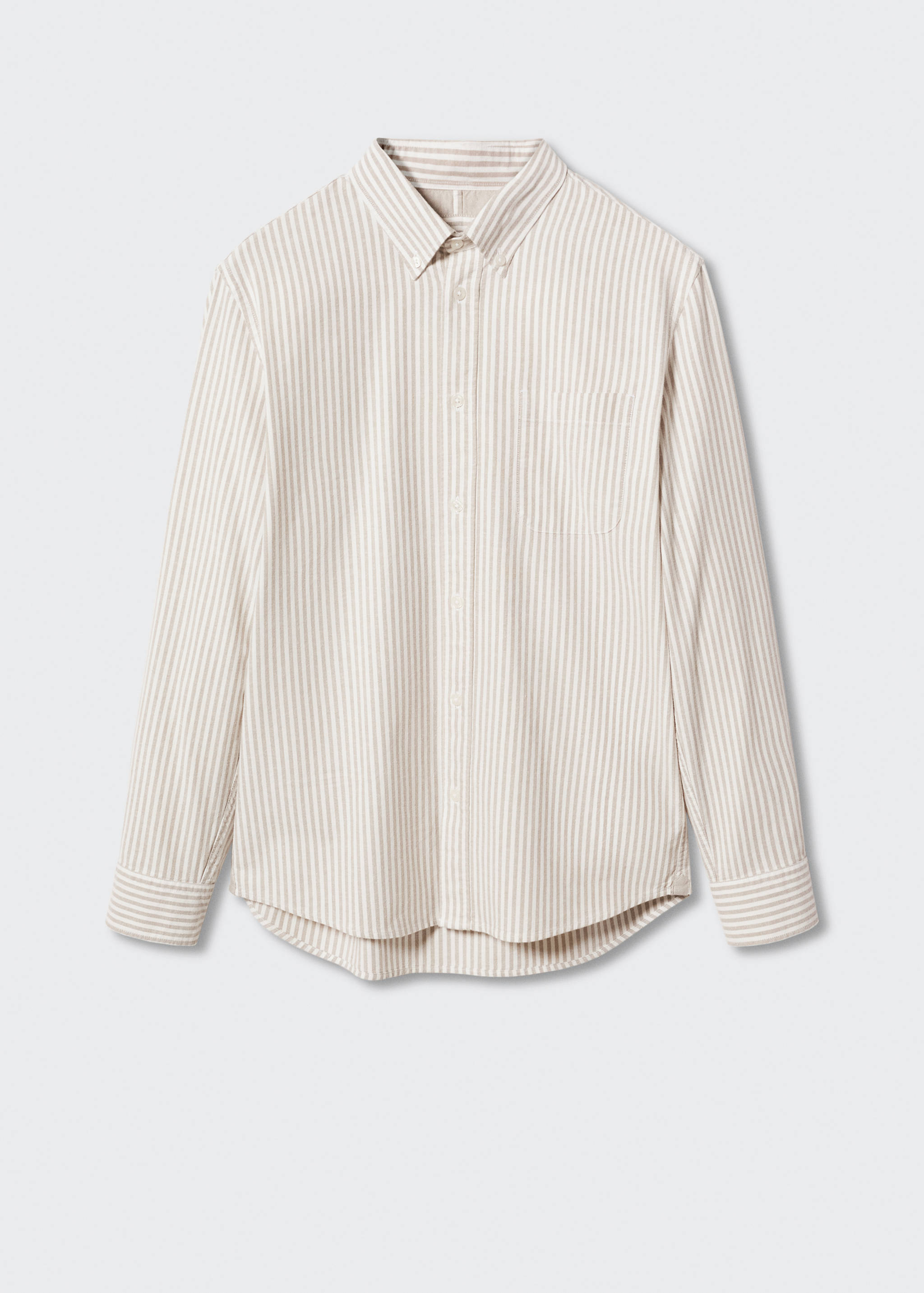 Regular-fit cotton striped shirt - Article without model