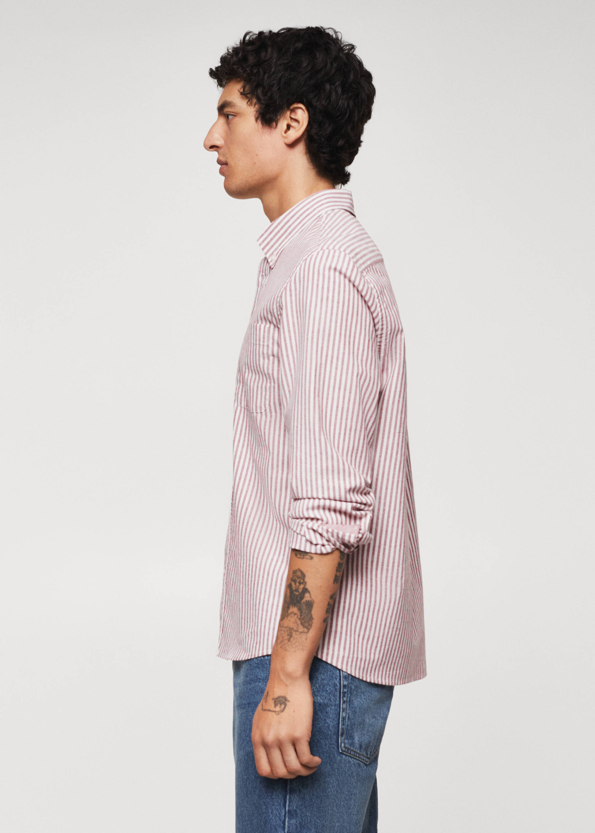 Regular-fit cotton striped shirt - Details of the article 6