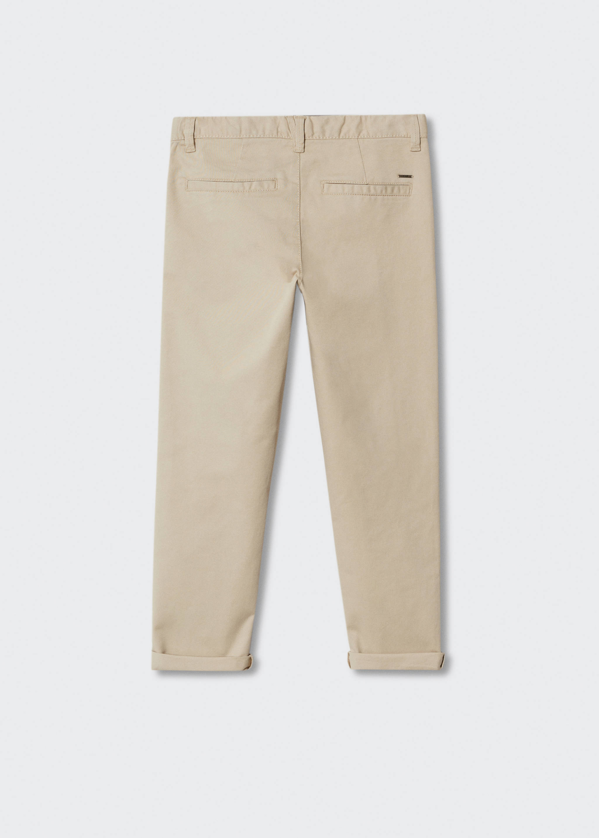 Cotton chinos - Reverse of the article