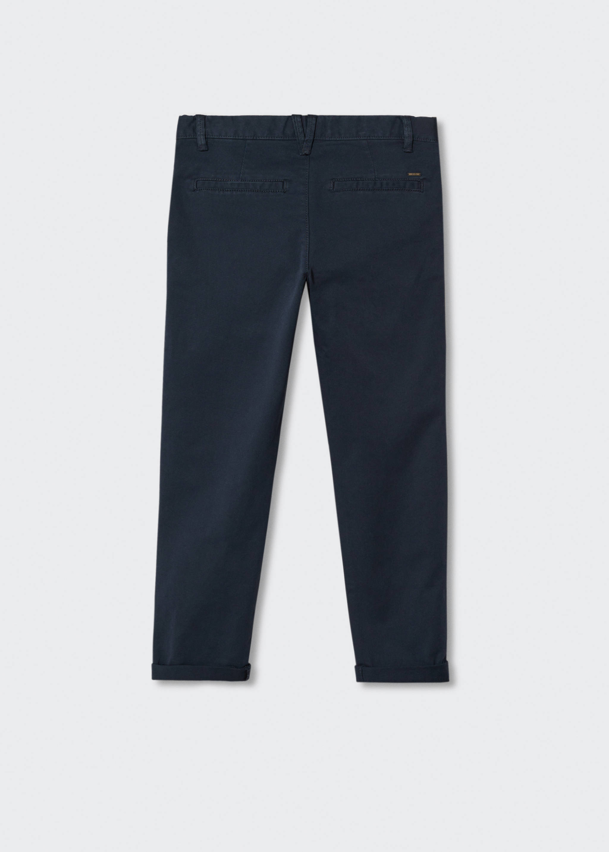 Cotton chinos - Reverse of the article