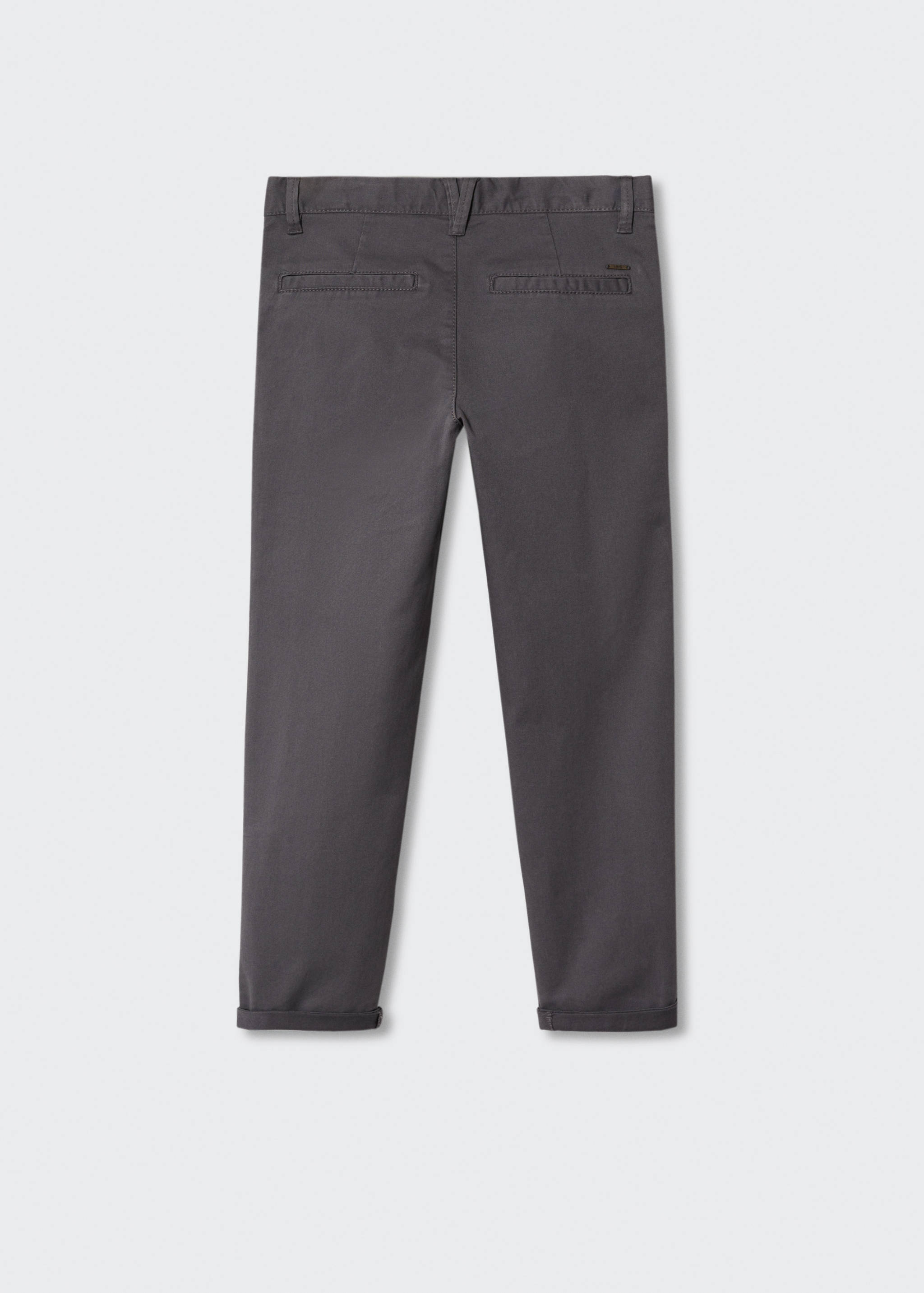 Cotton chinos - Reverse of the article