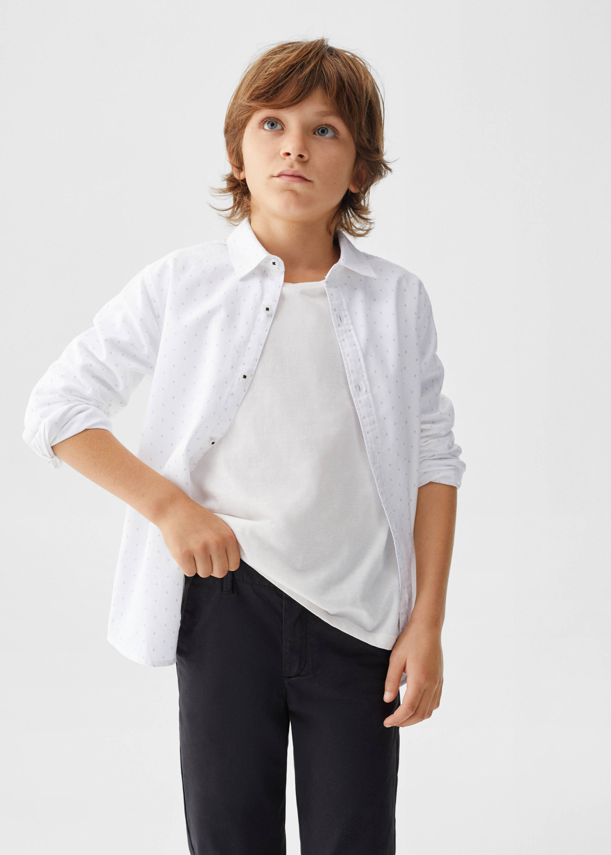 Cotton chinos - Medium plane