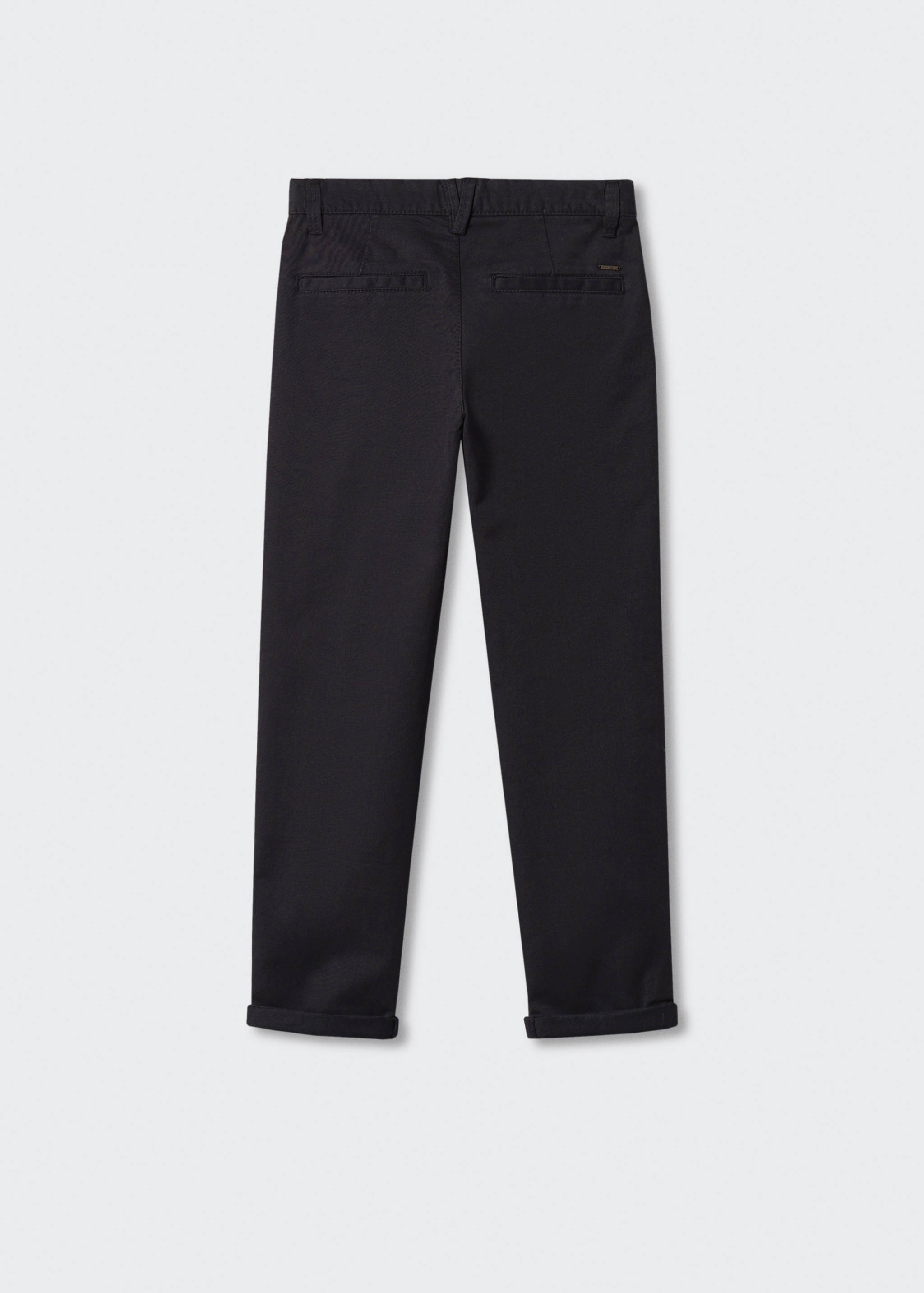 Cotton chinos - Reverse of the article